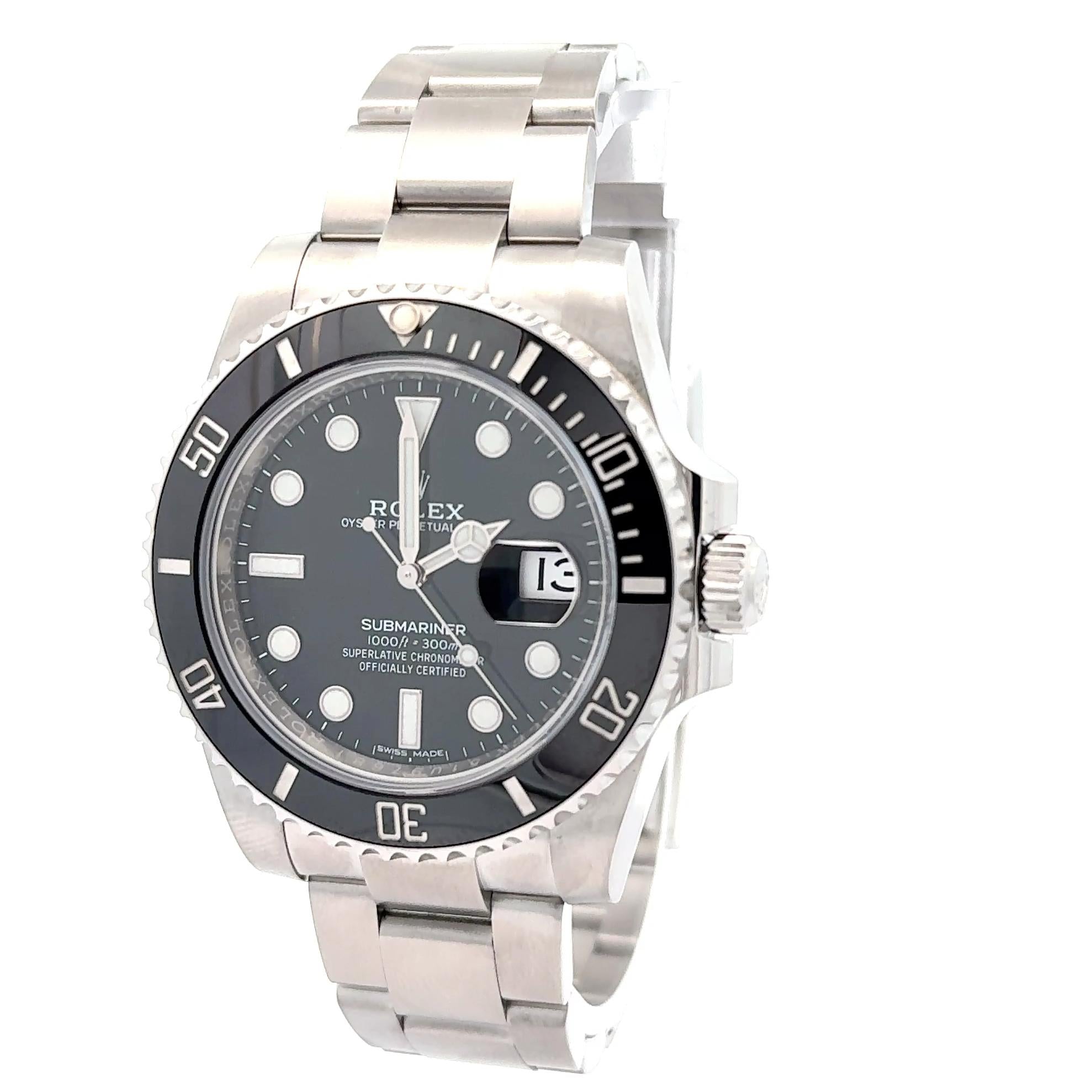 Rolex 2019 Submariner 116610LN Stainless Steel Watch w/ Box and Papers