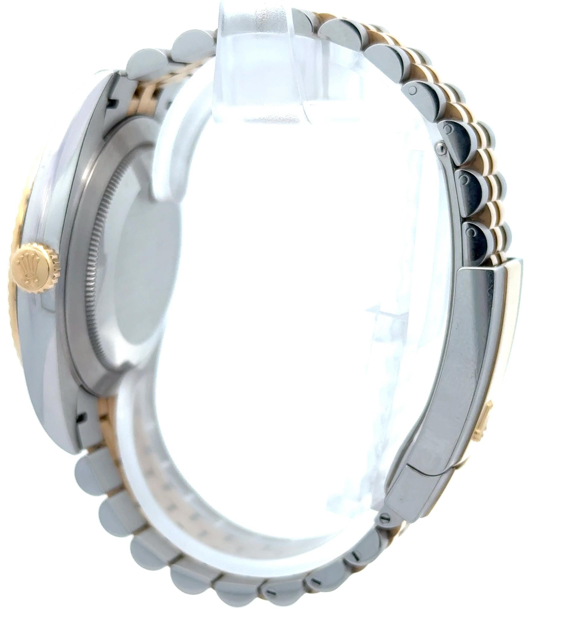 Rolex 2021 Datejust 126333 Two Tone Black Diamond Dial Watch w/ Box and Papers