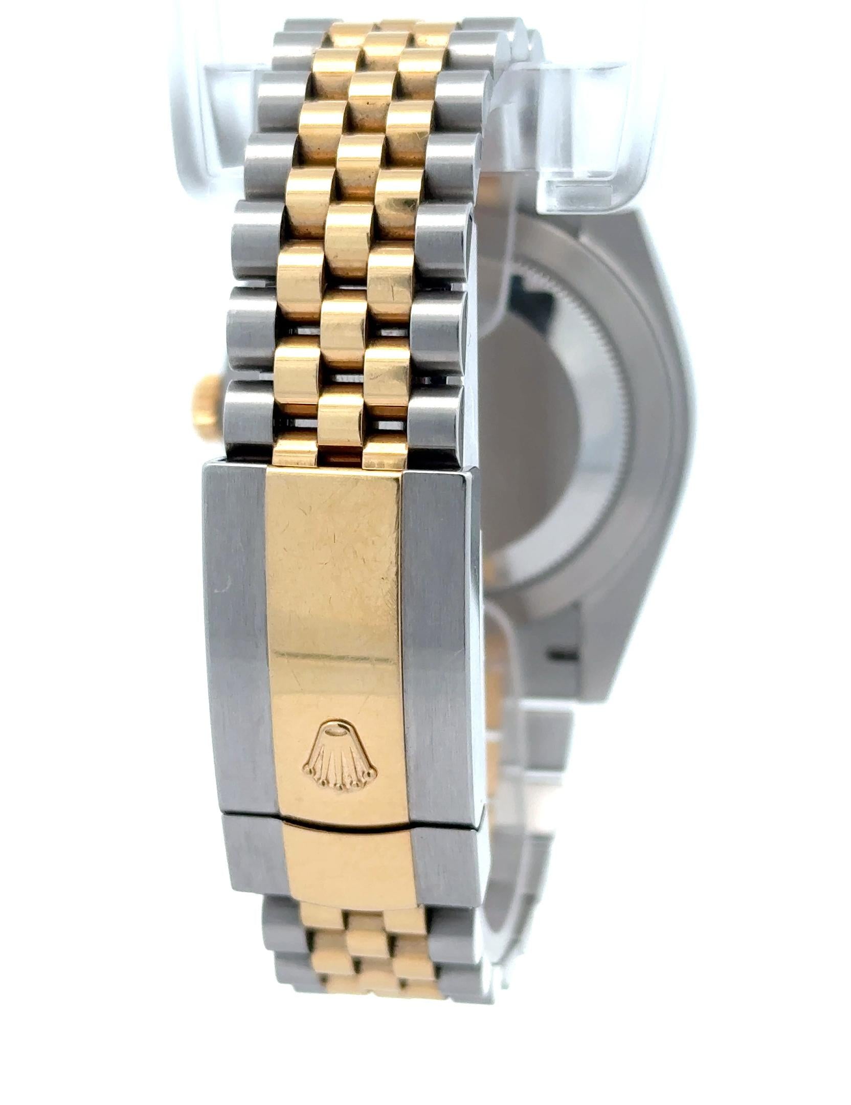 Rolex 2021 Datejust 126333 Two Tone Black Diamond Dial Watch w/ Box and Papers