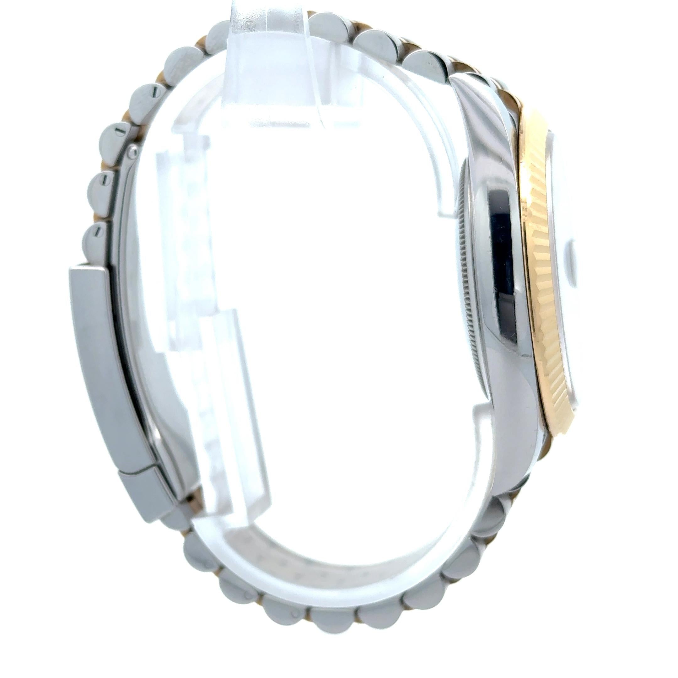 Rolex 2021 Datejust 126333 Two Tone Black Diamond Dial Watch w/ Box and Papers