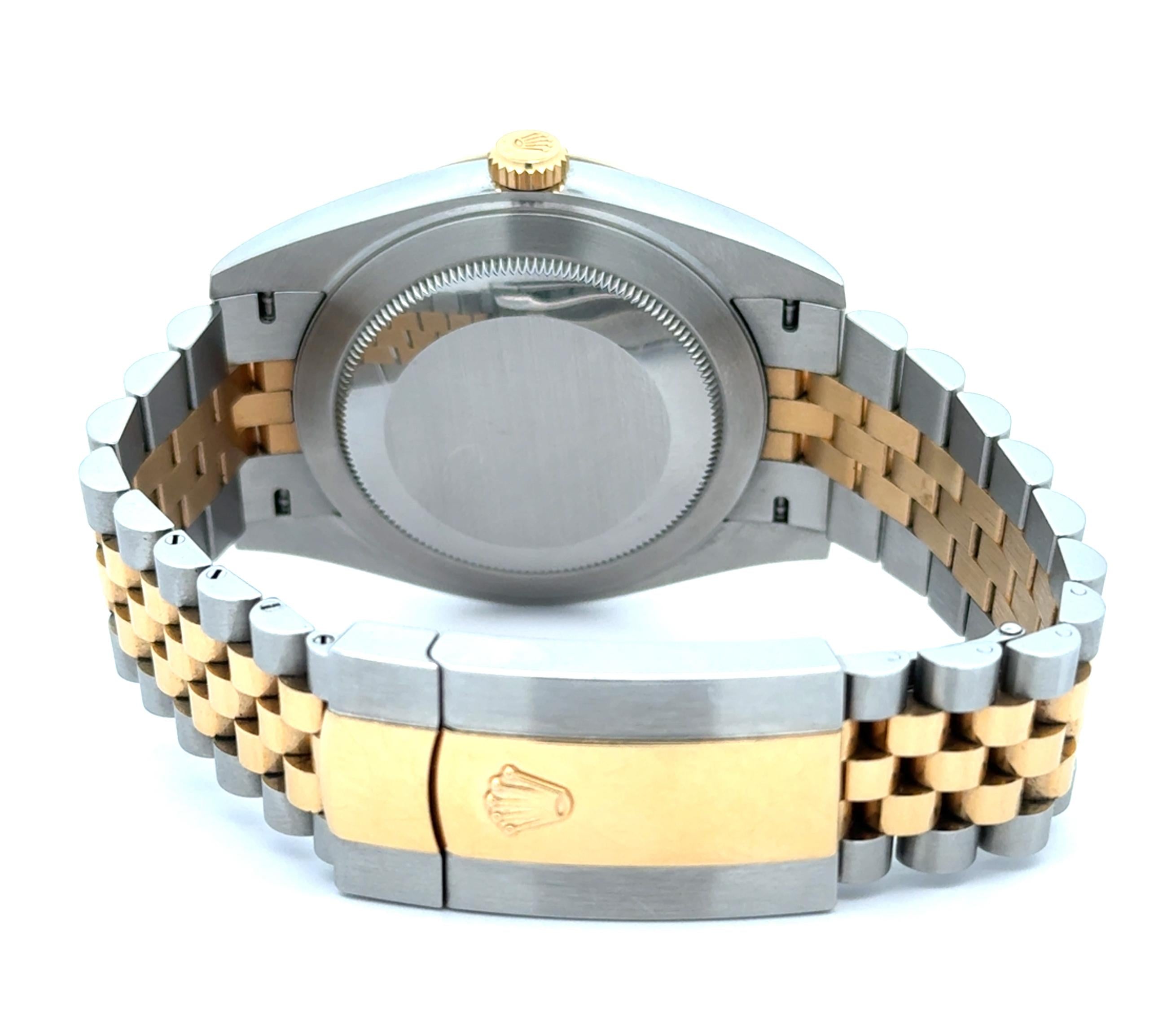 Rolex 2021 Datejust 126333 Two Tone Black Diamond Dial Watch w/ Box and Papers