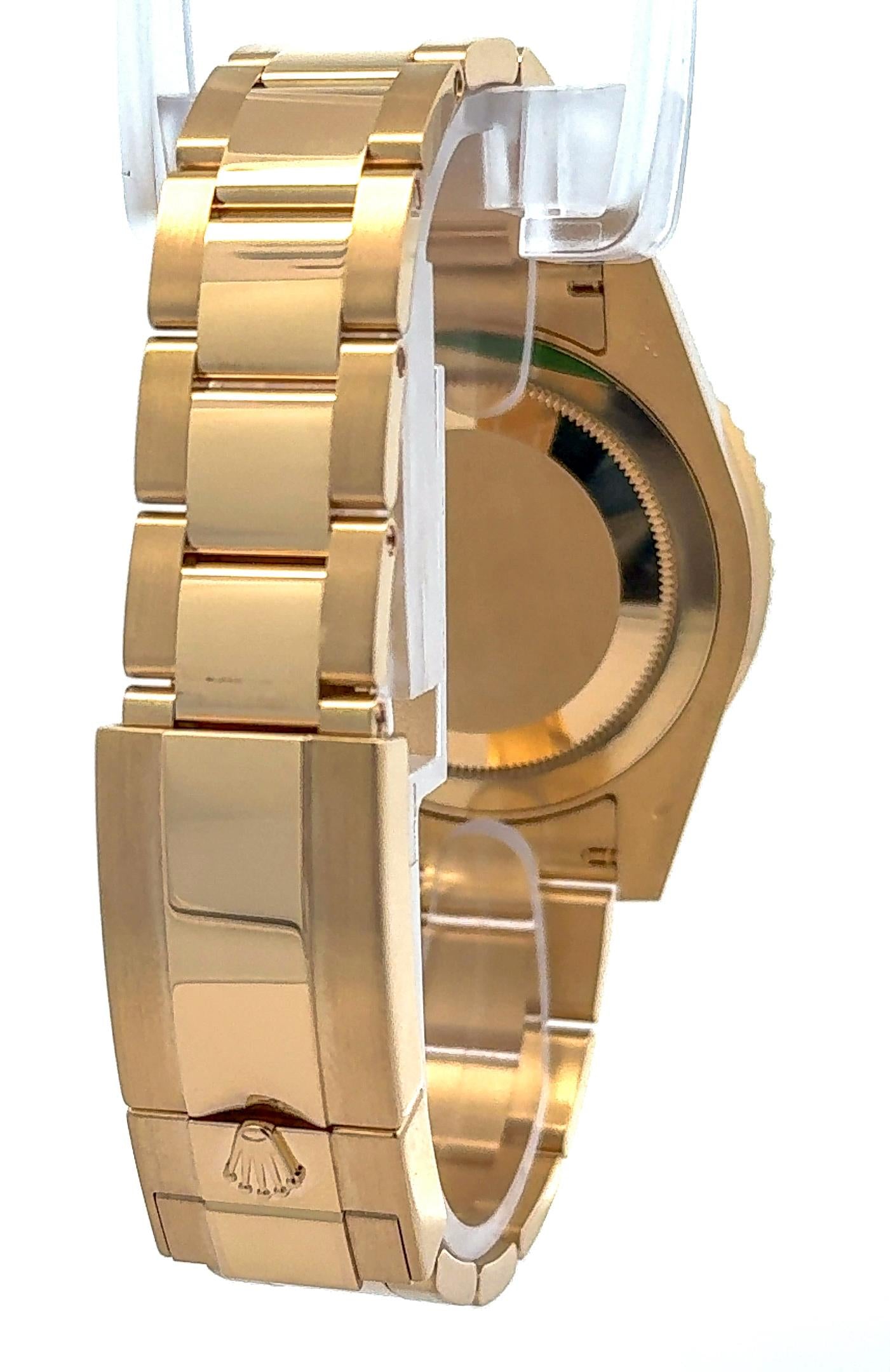 Rolex 2018 GMT-Master II 116758SANR Yellow Gold Black Sapphire and Diamond Watch