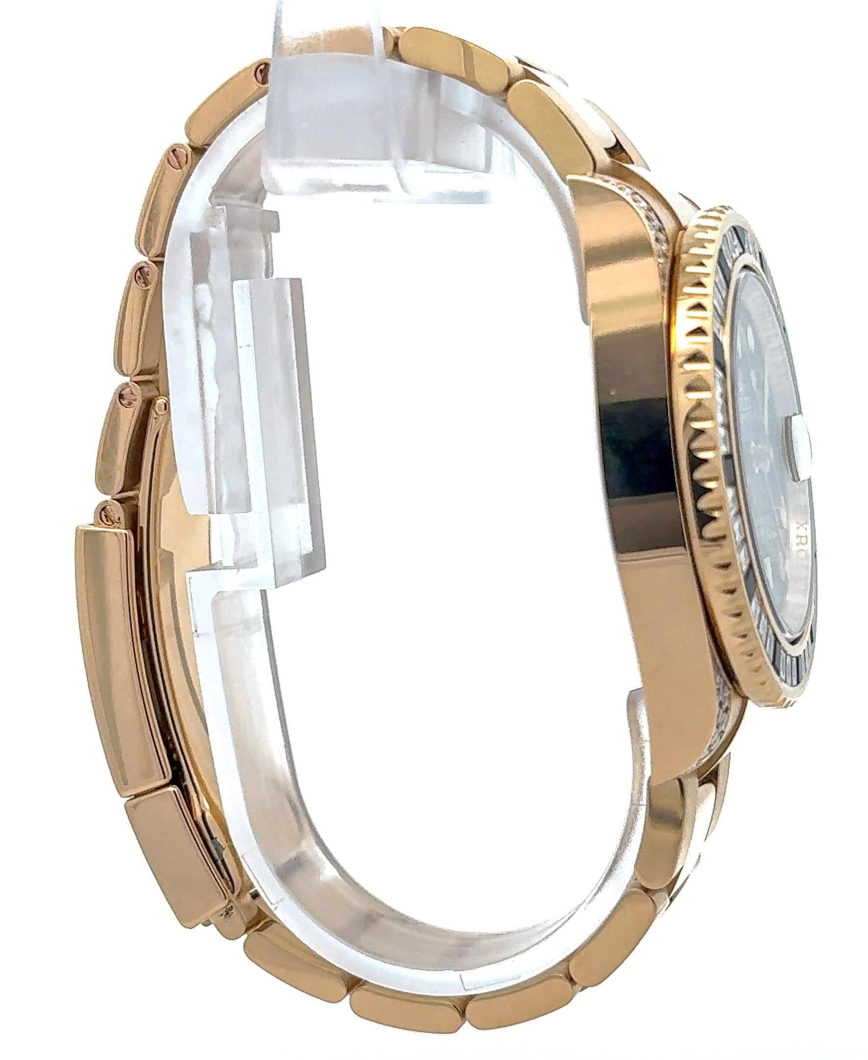 Rolex 2018 GMT-Master II 116758SANR Yellow Gold Black Sapphire and Diamond Watch