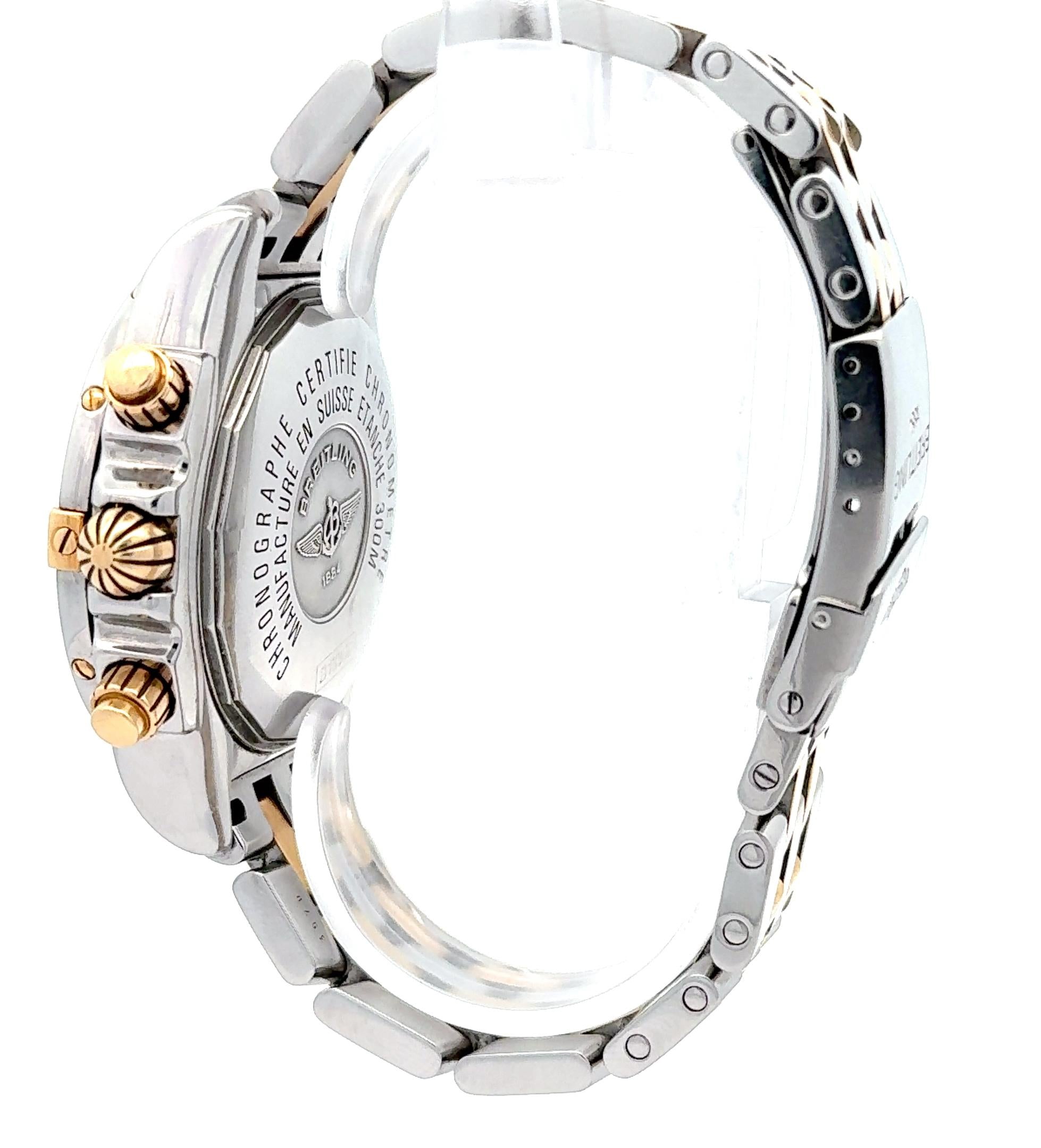 Breitling Chronomat Evolution B13356 44mm MoP Dial Two Tone Wrist Watch