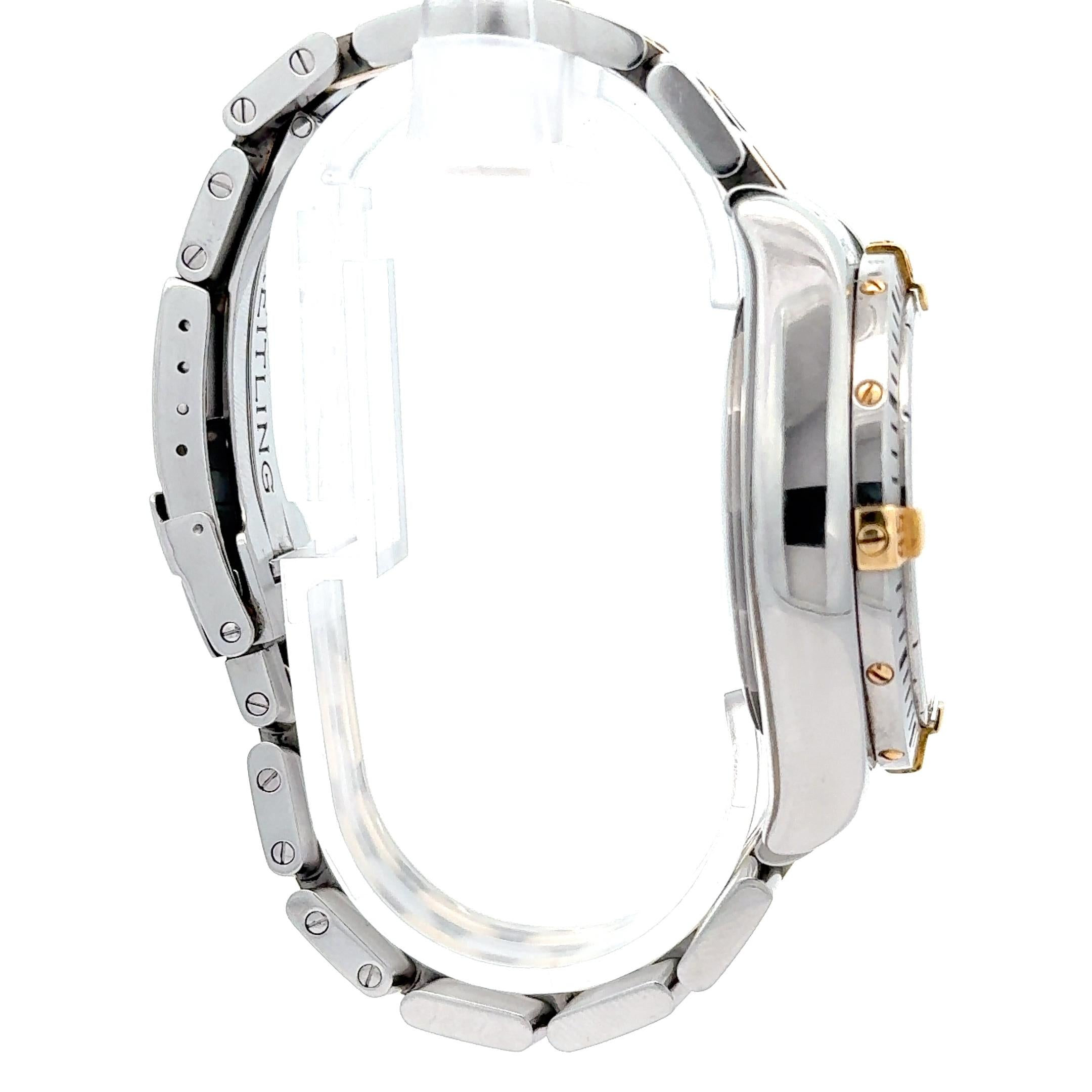 Breitling Chronomat Evolution B13356 44mm MoP Dial Two Tone Wrist Watch