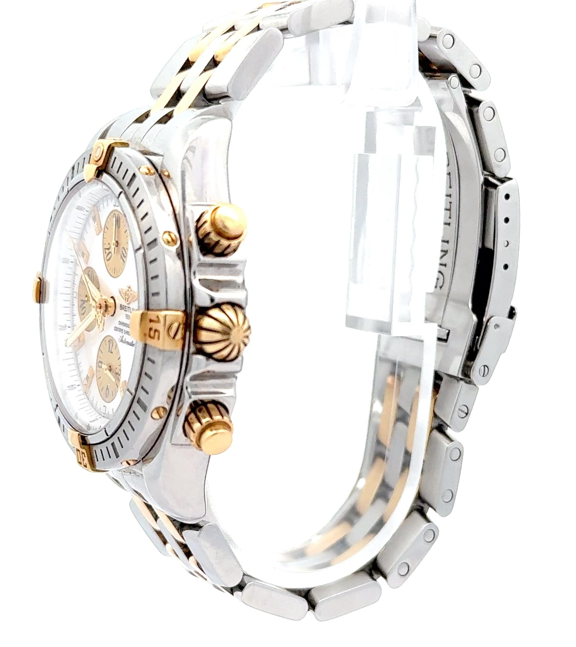 Breitling Chronomat Evolution B13356 44mm MoP Dial Two Tone Wrist Watch