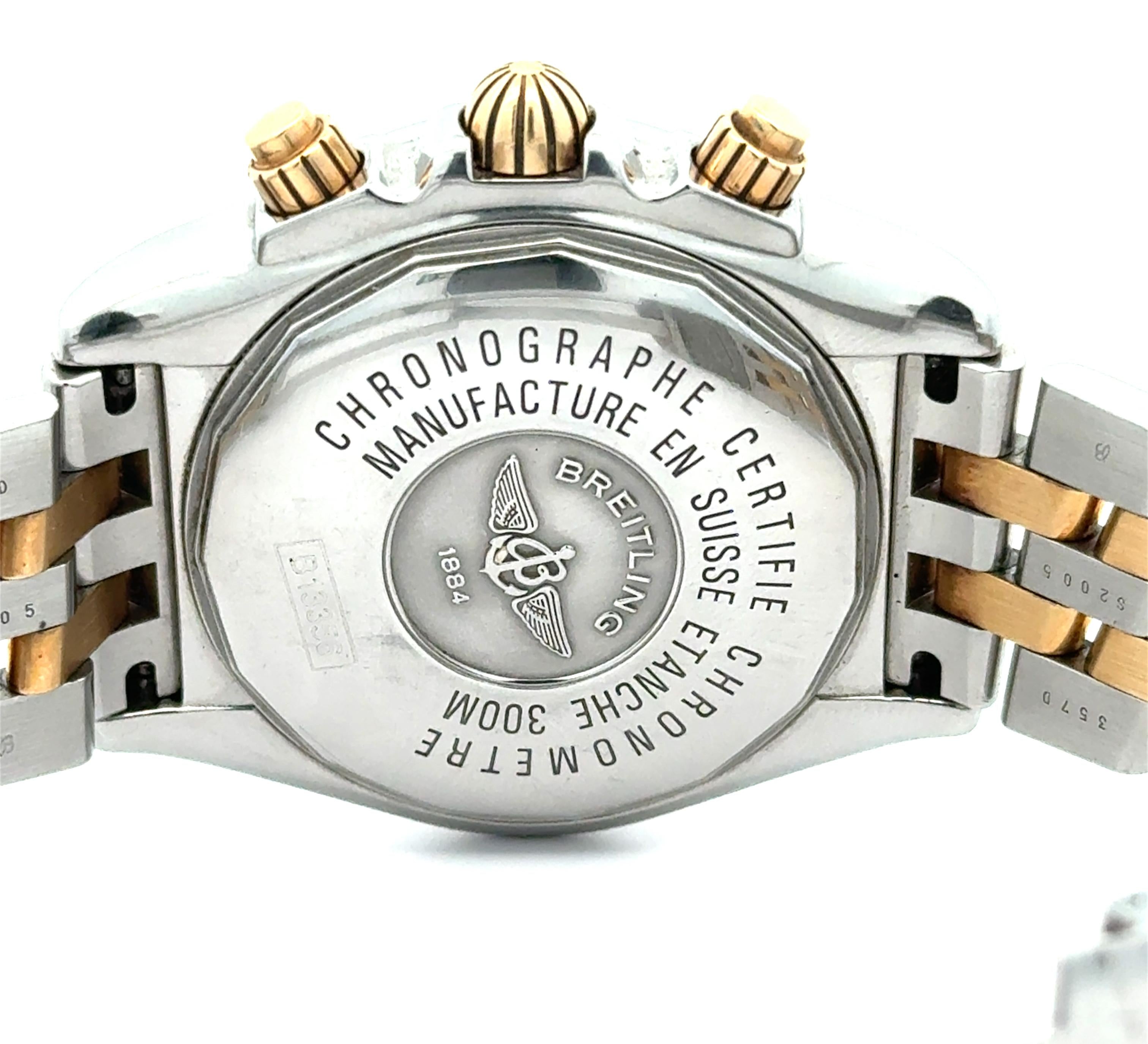 Breitling Chronomat Evolution B13356 44mm MoP Dial Two Tone Wrist Watch