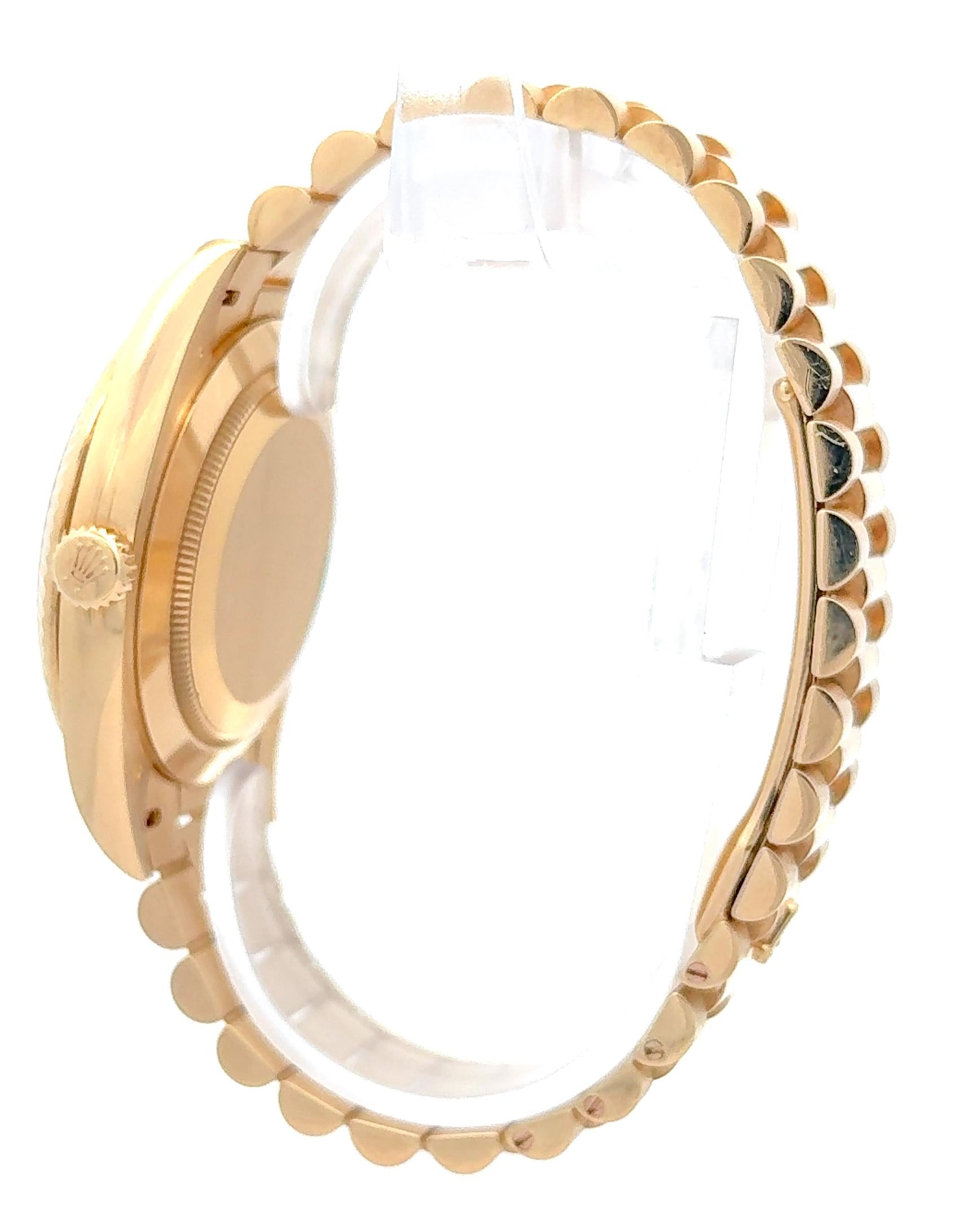 Rolex 2020 Day-Date 228238-0008 Yellow Gold Motif Dial Watch w/ Box and Papers