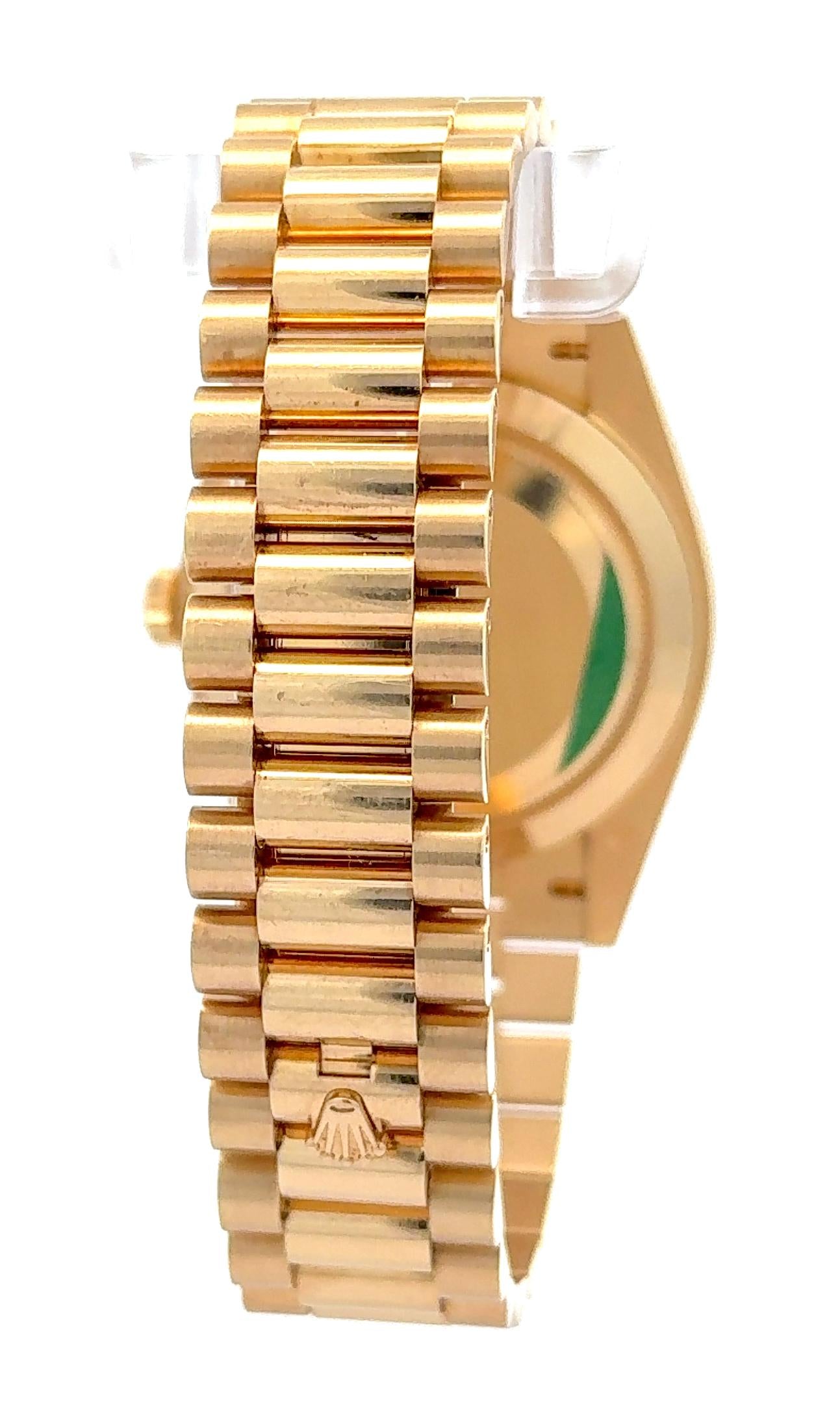 Rolex 2020 Day-Date 228238-0008 Yellow Gold Motif Dial Watch w/ Box and Papers