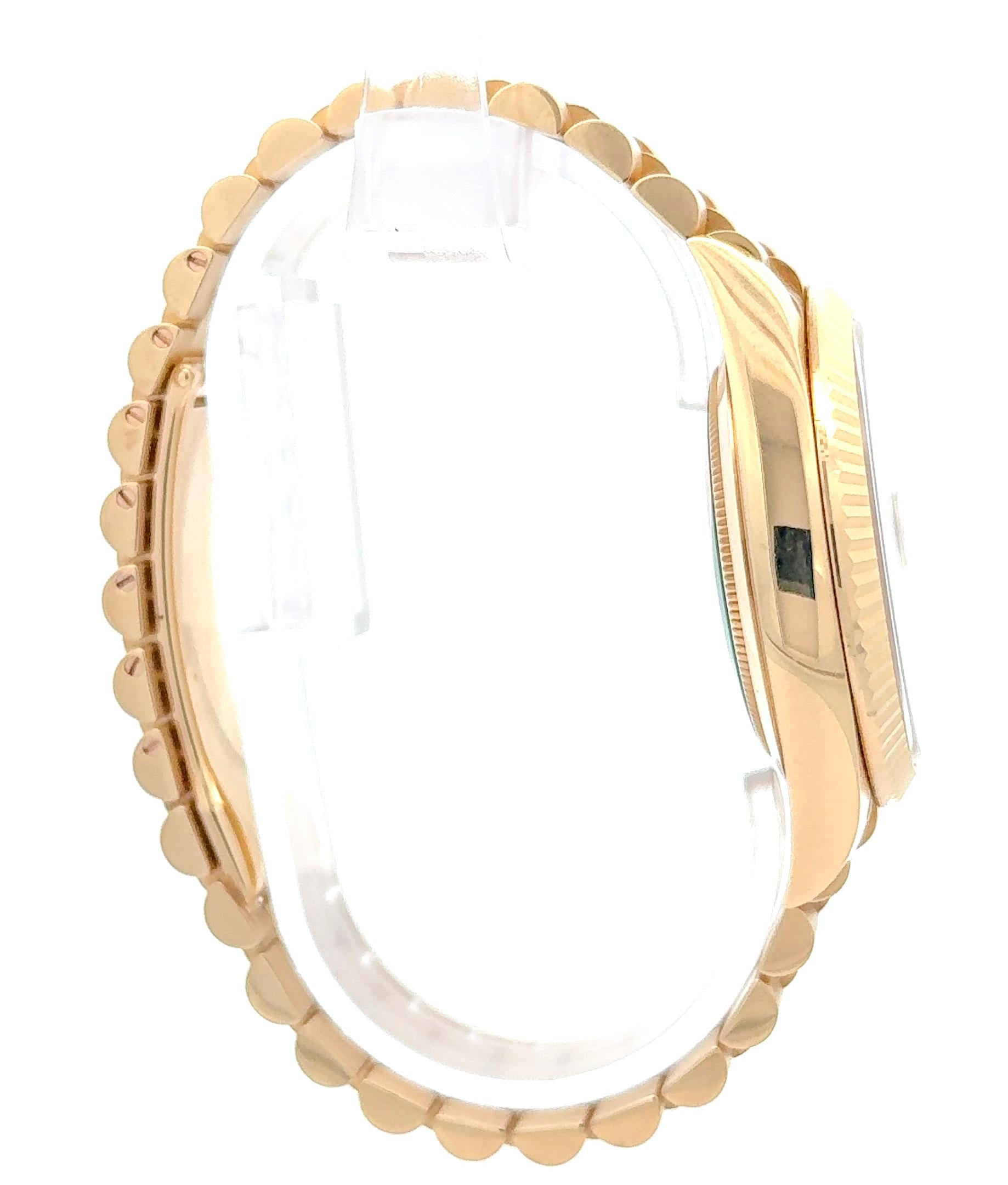 Rolex 2020 Day-Date 228238-0008 Yellow Gold Motif Dial Watch w/ Box and Papers