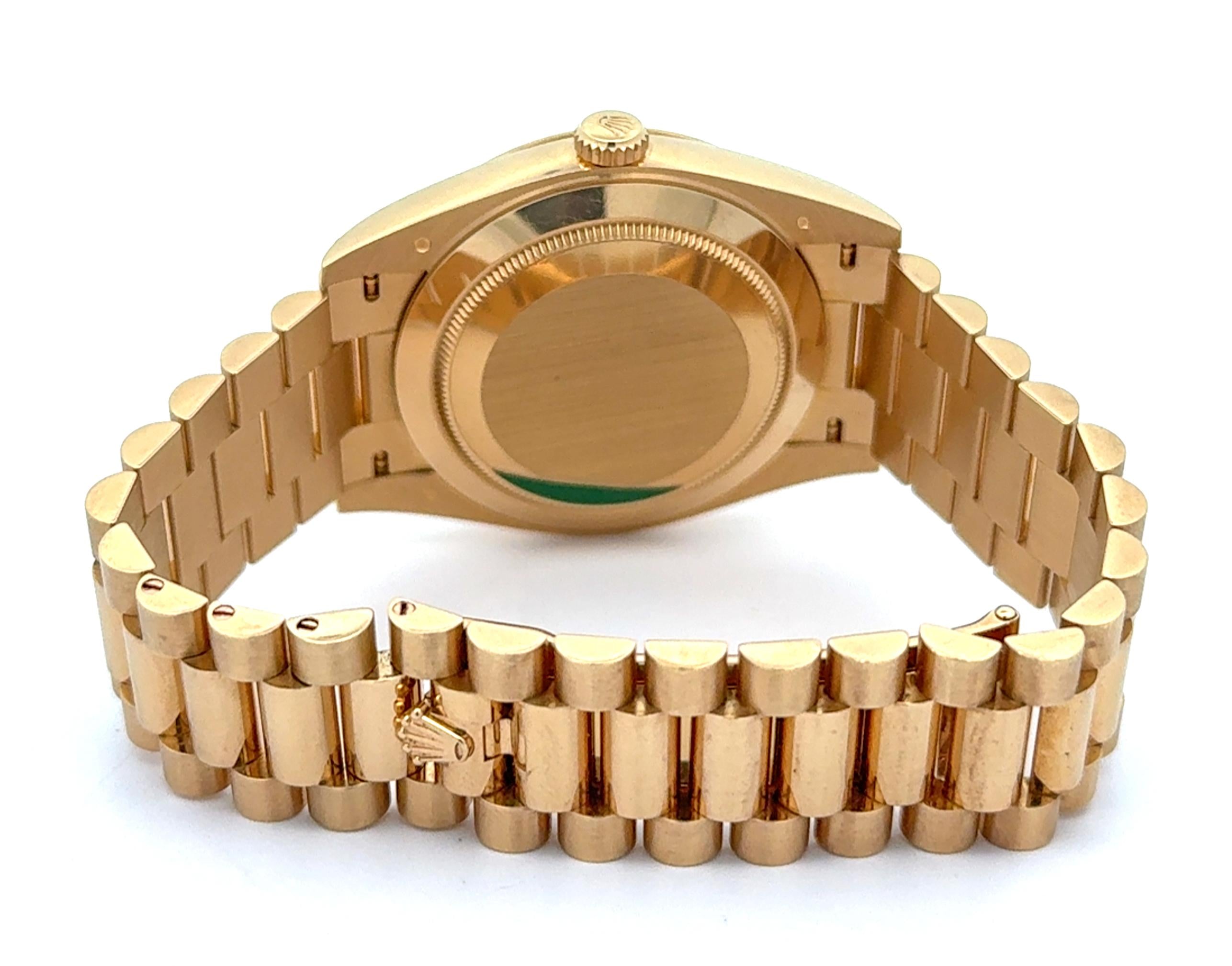 Rolex 2020 Day-Date 228238-0008 Yellow Gold Motif Dial Watch w/ Box and Papers