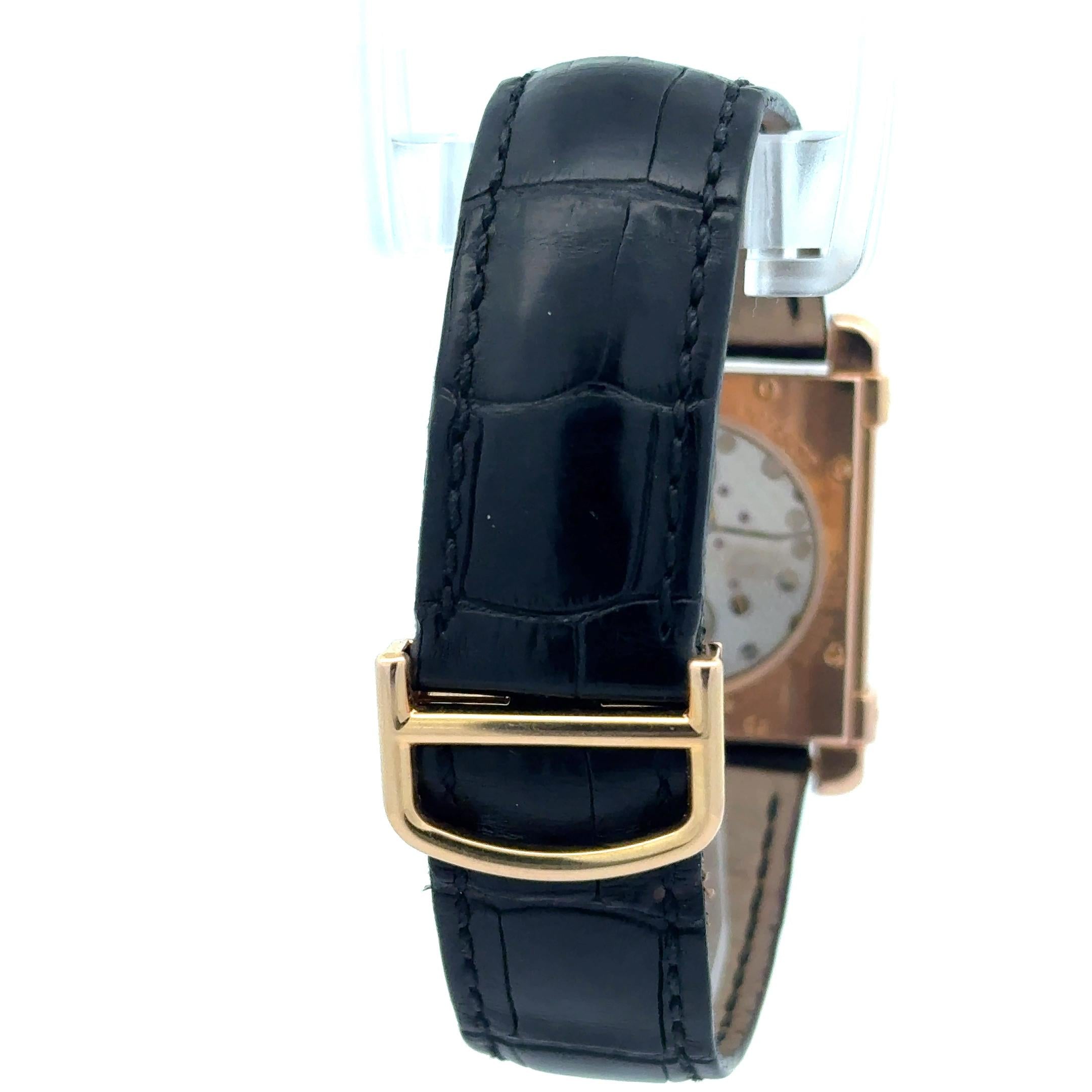 Cartier Tank Chinoise 2684G 18K Rose Gold Wrist Watch w/ Box