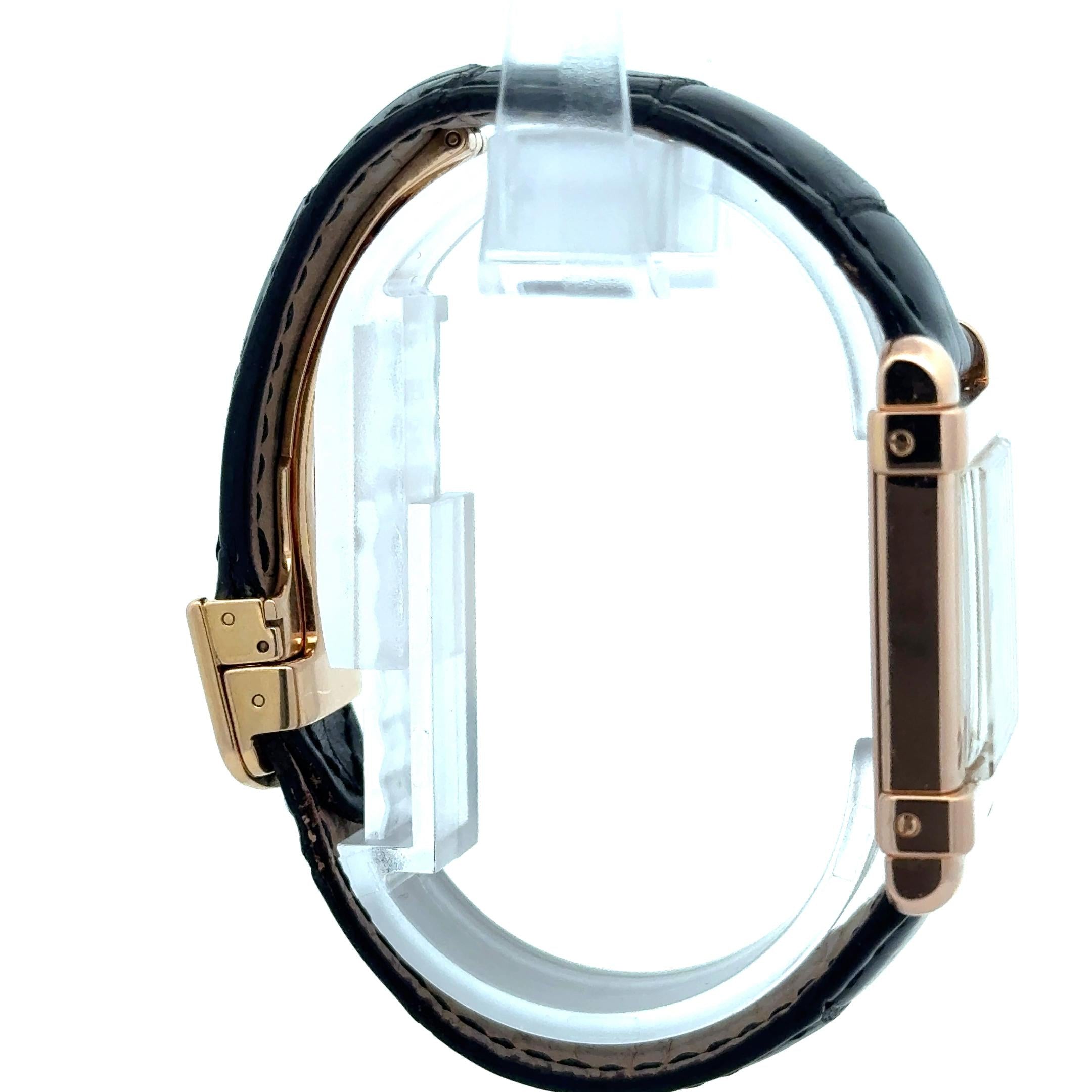 Cartier Tank Chinoise 2684G 18K Rose Gold Wrist Watch w/ Box