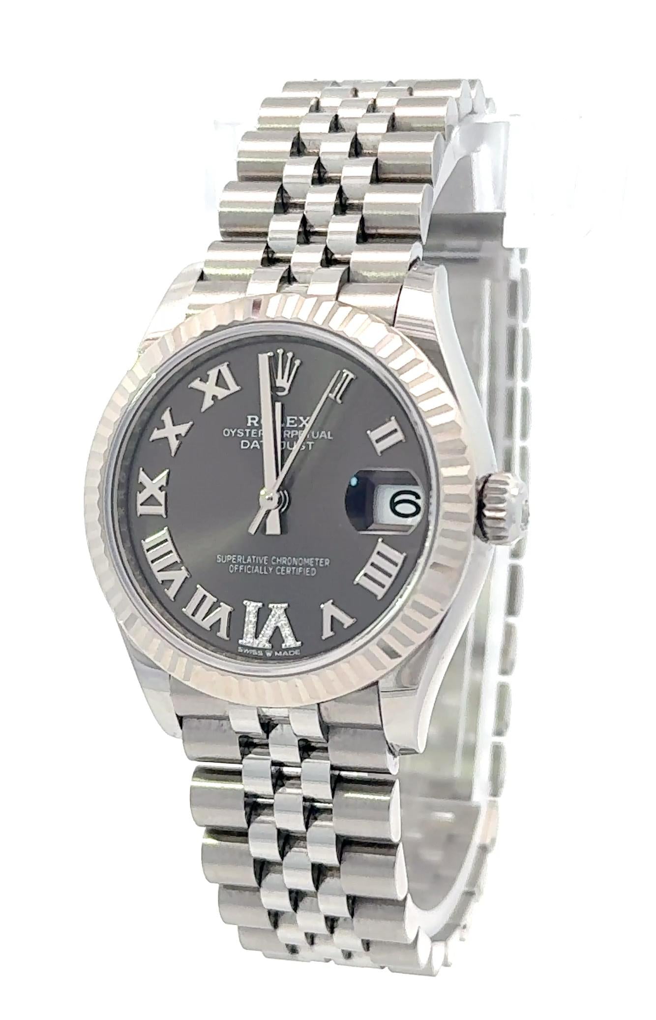 Rolex 2024 Datejust 278274 Slate Dial 31mm Jubilee Watch w/ Box and Papers