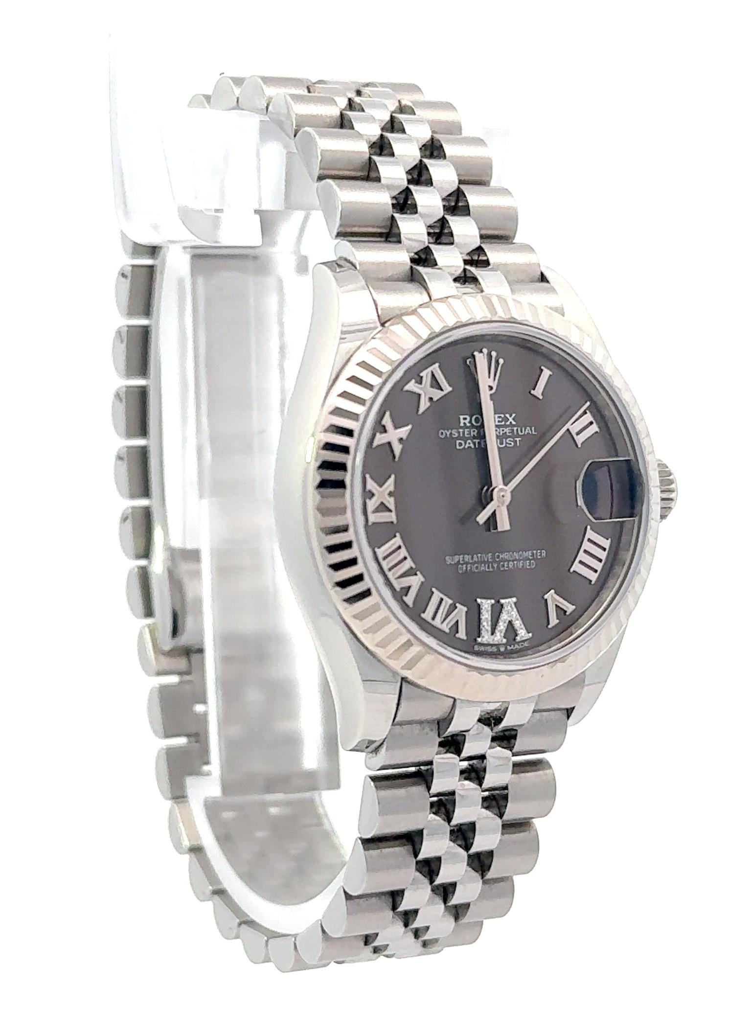 Rolex 2024 Datejust 278274 Slate Dial 31mm Jubilee Watch w/ Box and Papers