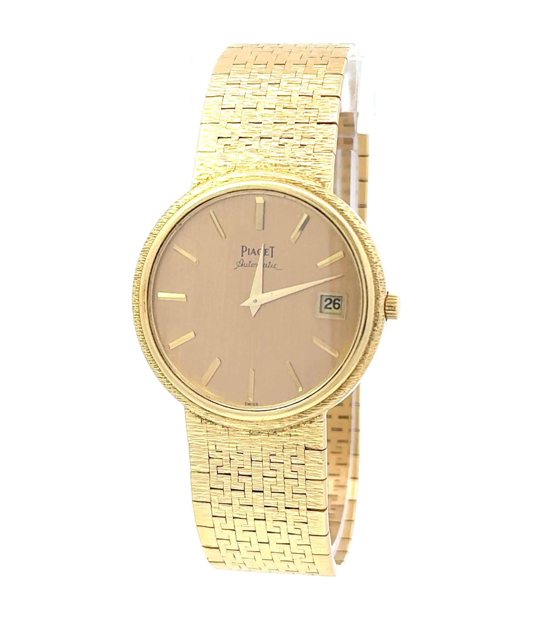 Piaget Altiplano 18k Yellow Gold Florentine 34mm Automatic Dinner Watch