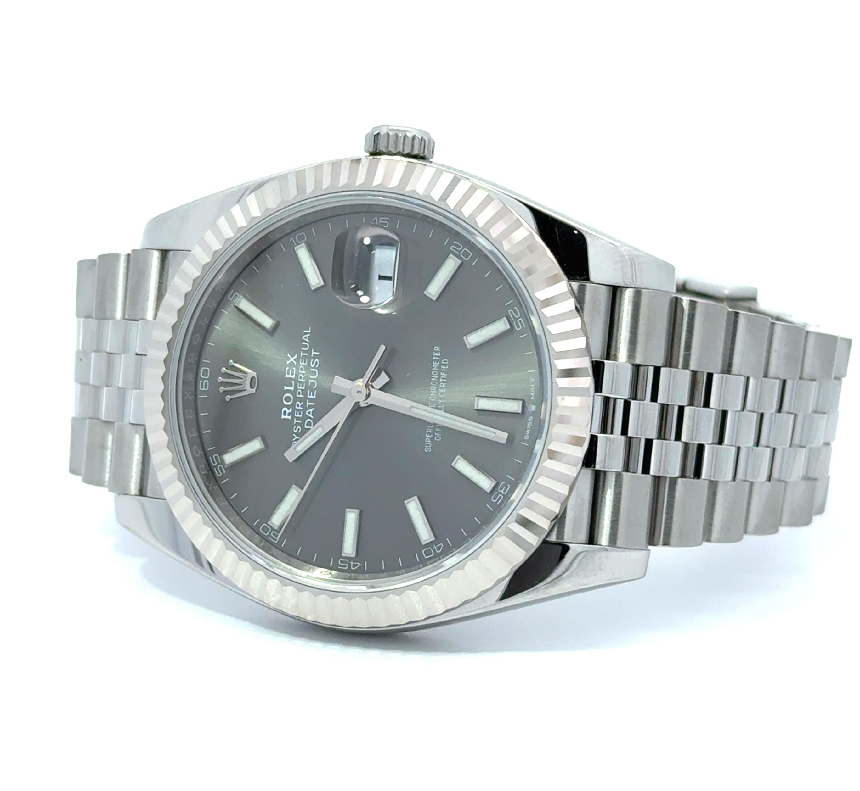 Rolex 2024 Datejust 126334 41mm Rhodium Dial Jubilee Watch w/ Box and Papers