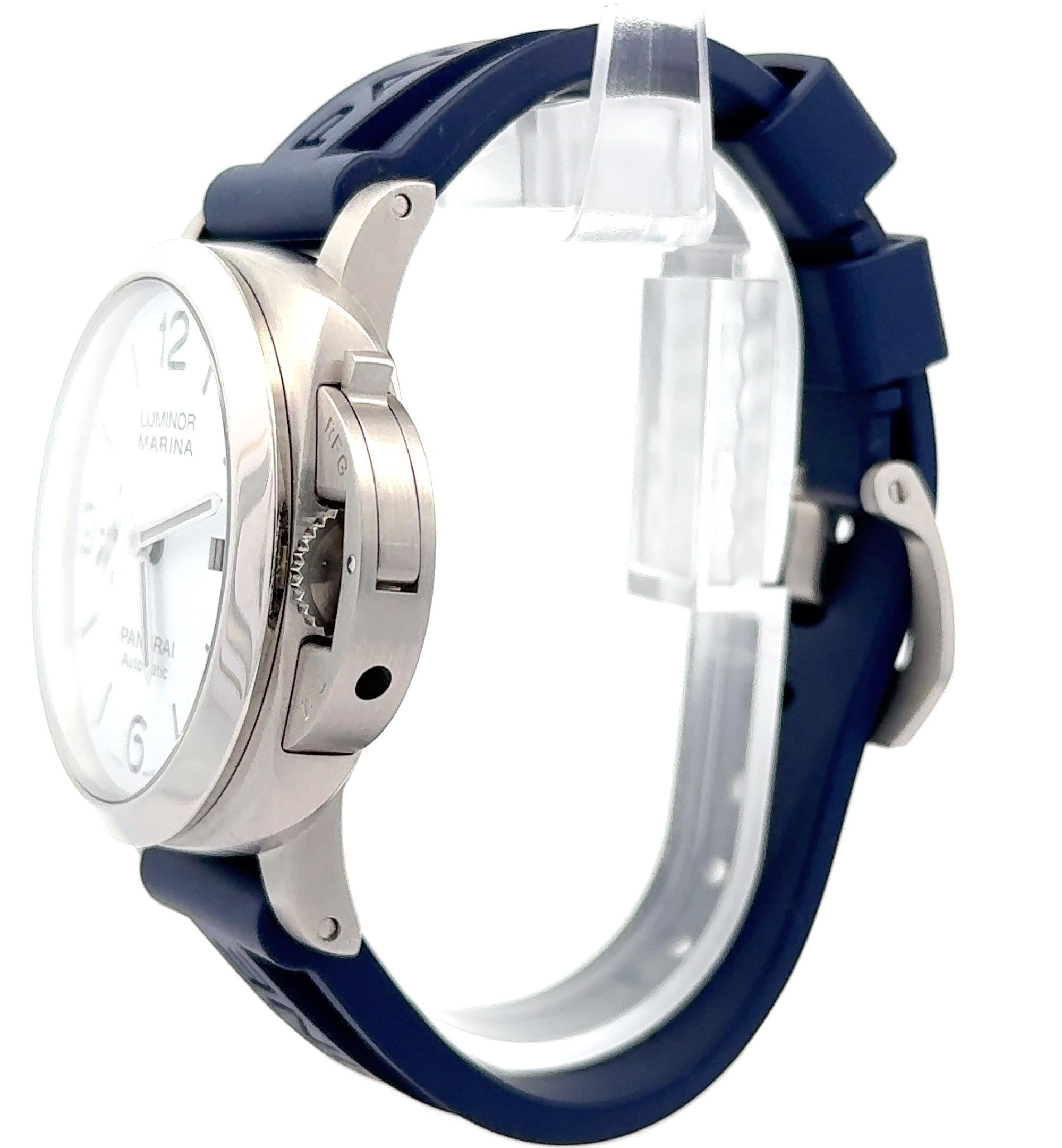 2023 Panerai Luminor Marina - PAM01314 44mm Stainless Steel White Dial Watch