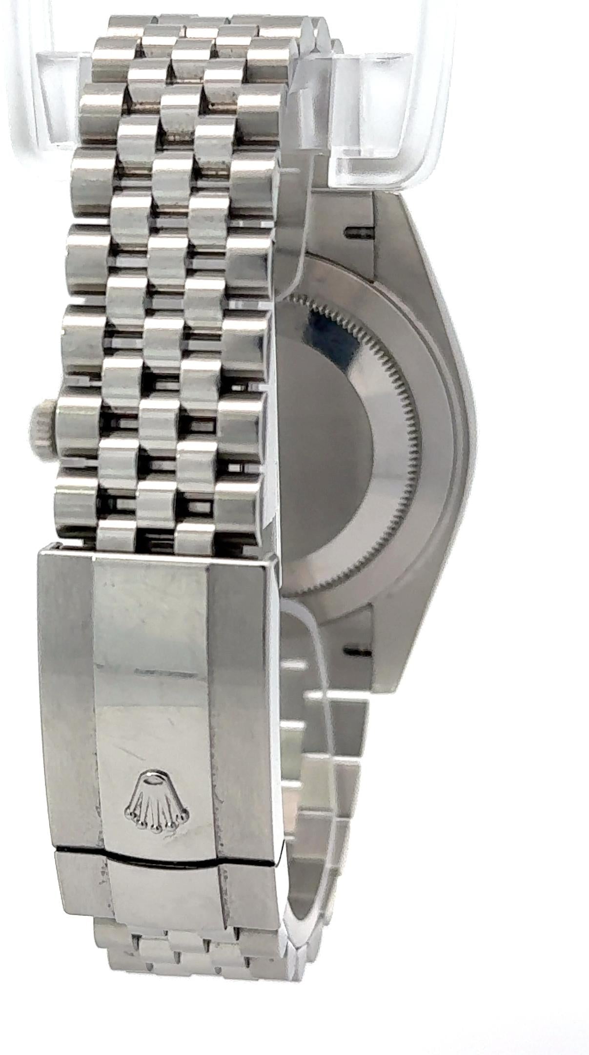 Rolex 2022 Datejust - 126334 Green Mint Dial Jubilee Watch w/ Card and Booklet