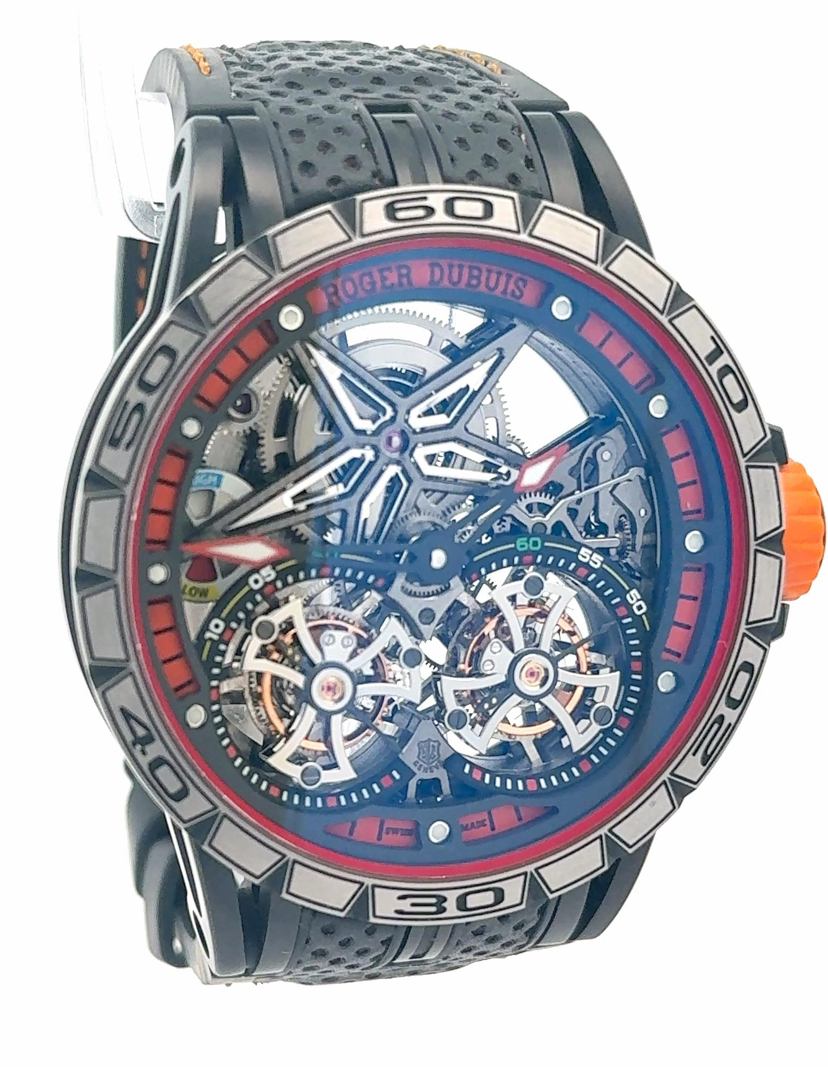 Roger Dubuis DBEX0589 Excalibur Spider Double Tourbillon Titanium Watch /of 28