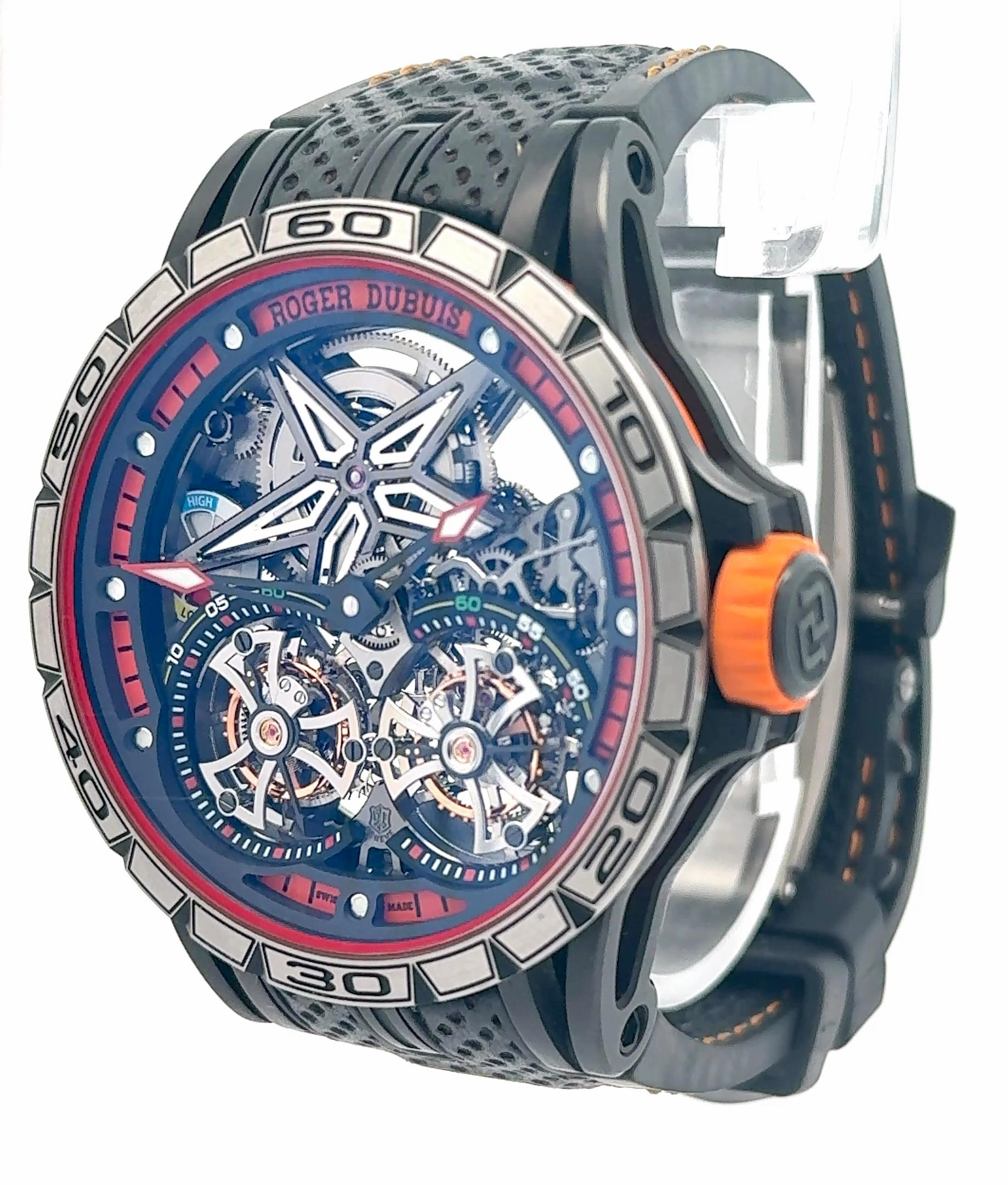 Roger Dubuis DBEX0589 Excalibur Spider Double Tourbillon Titanium Watch /of 28