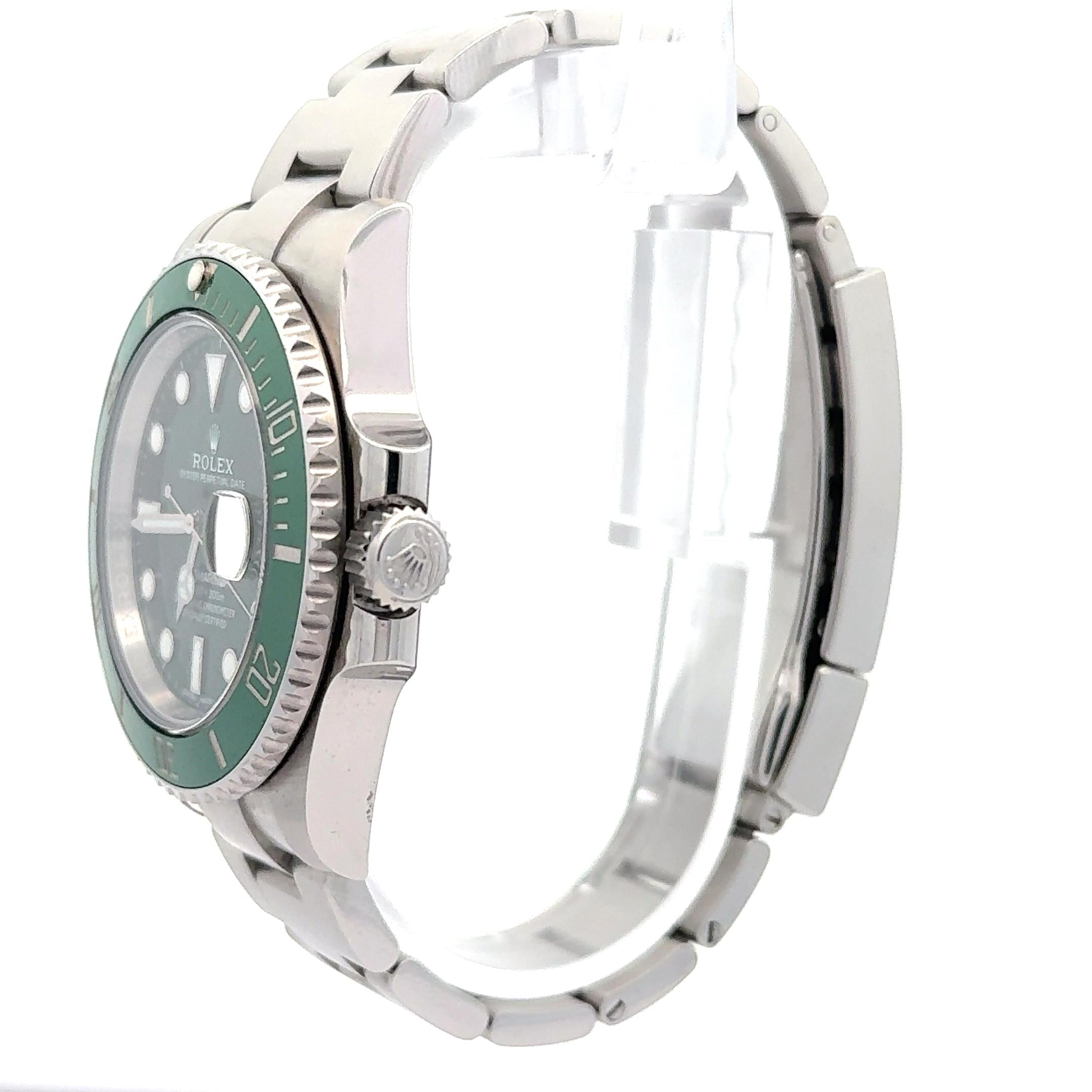 Rolex 2018 Submariner 116610LV Stainless Steel Watch w/ Box and Papers