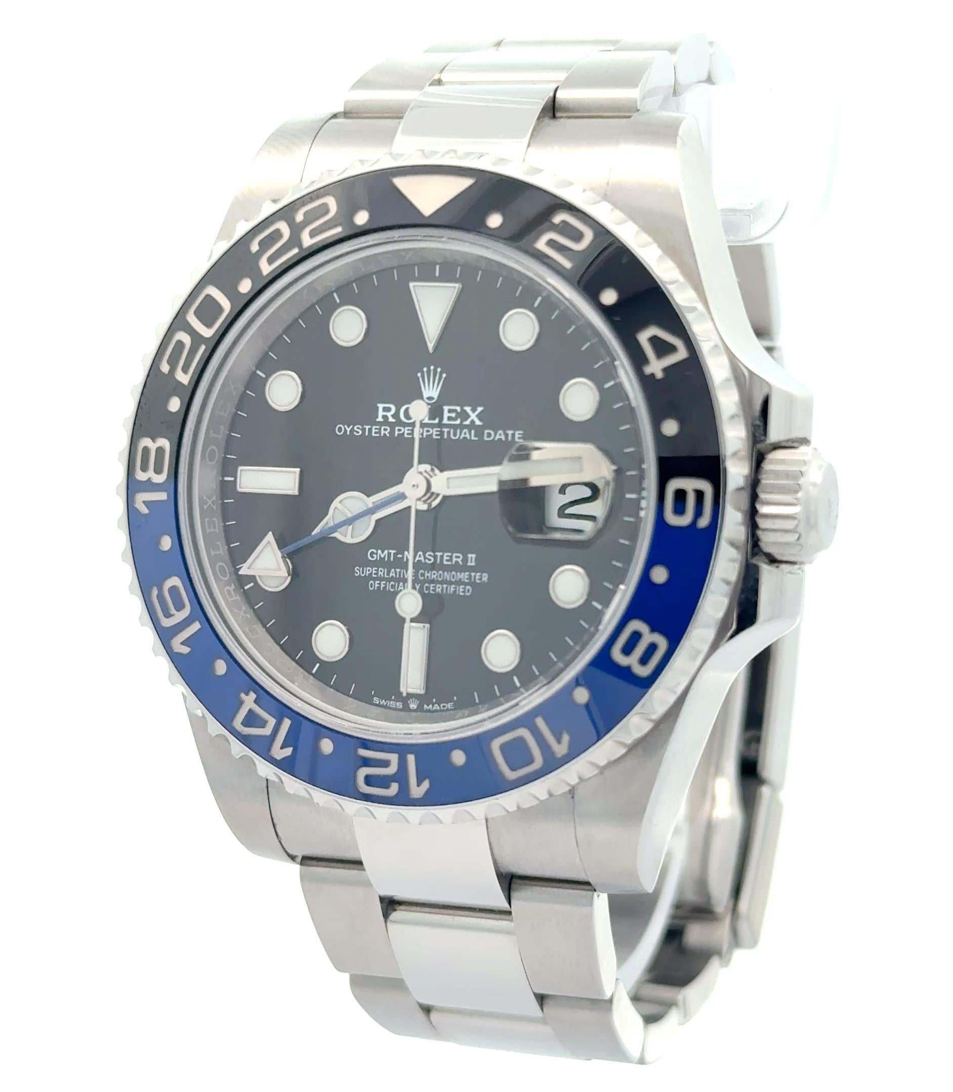 Rolex 2025 GMT-Master II 126710BLNR 40mm Stainless Watch w/ Box and Papers