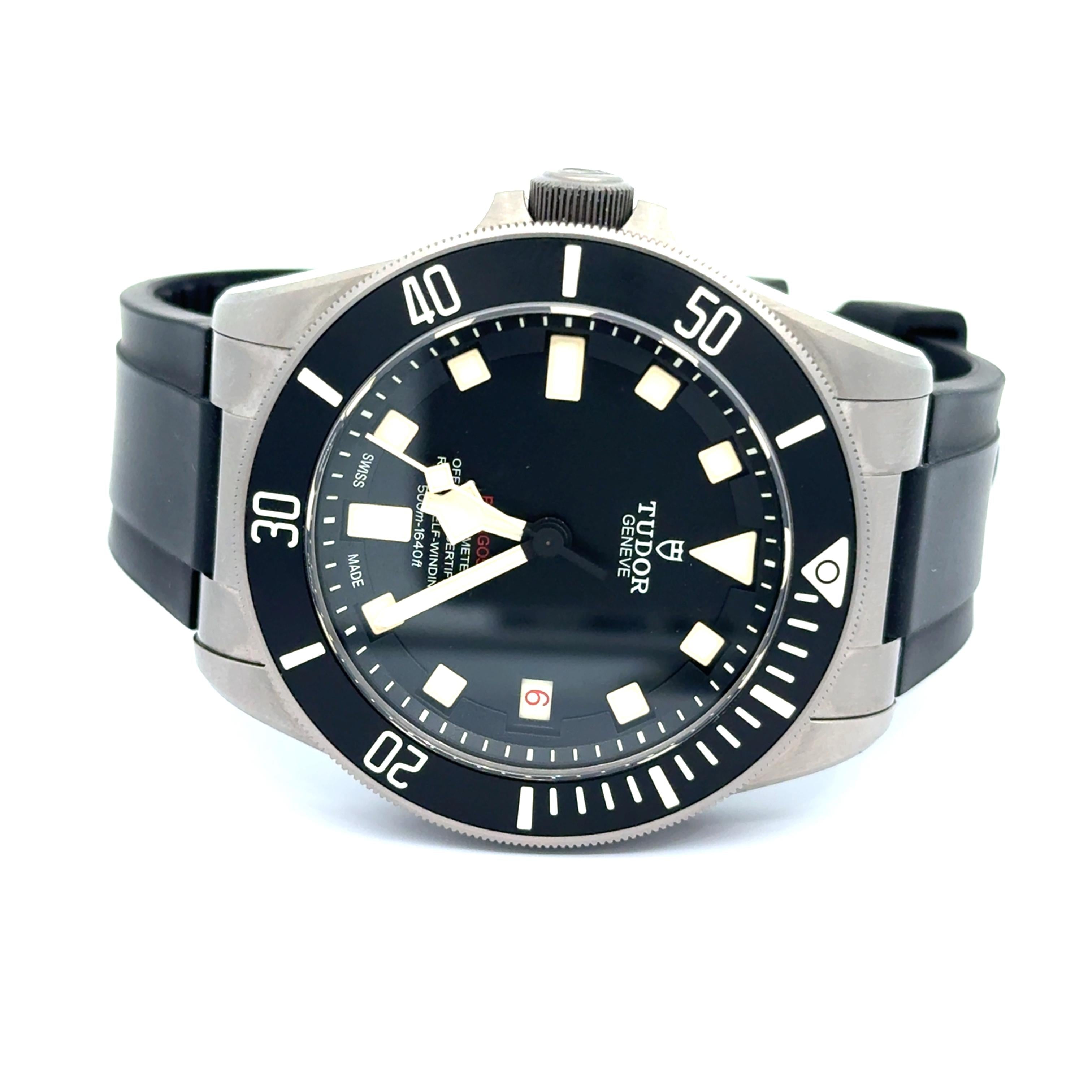 Tudor Pelagos 25610TNL Titanium 42mm Left Handed Diver Watch w/ Box and Papers