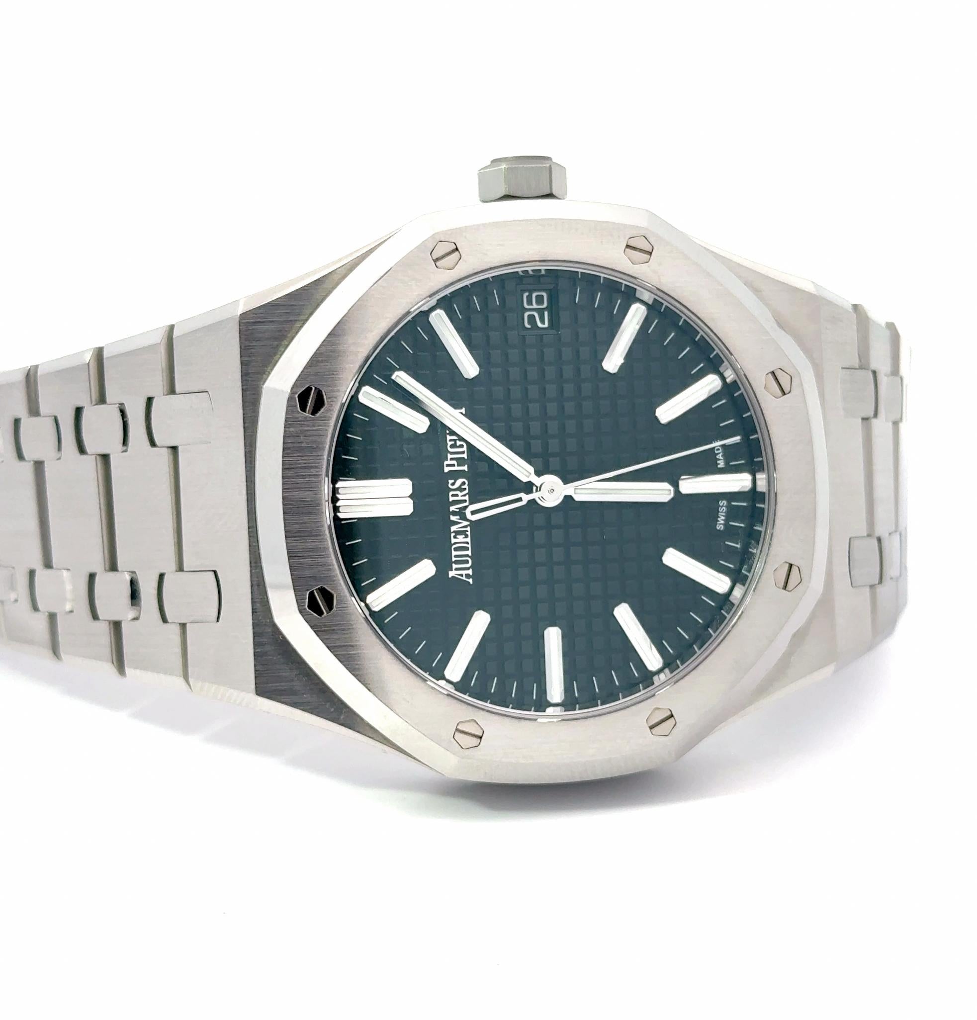 Audemars Piguet Royal Oak 15510ST.OO.1320ST.09 Green Dial Watch w/ Box and Card