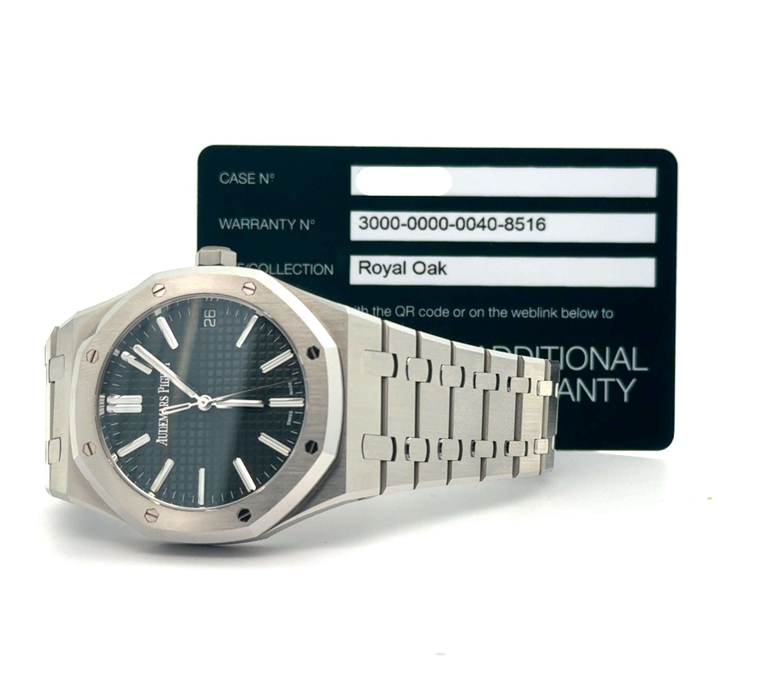 Audemars Piguet Royal Oak 15510ST.OO.1320ST.09 Green Dial Watch w/ Box and Card