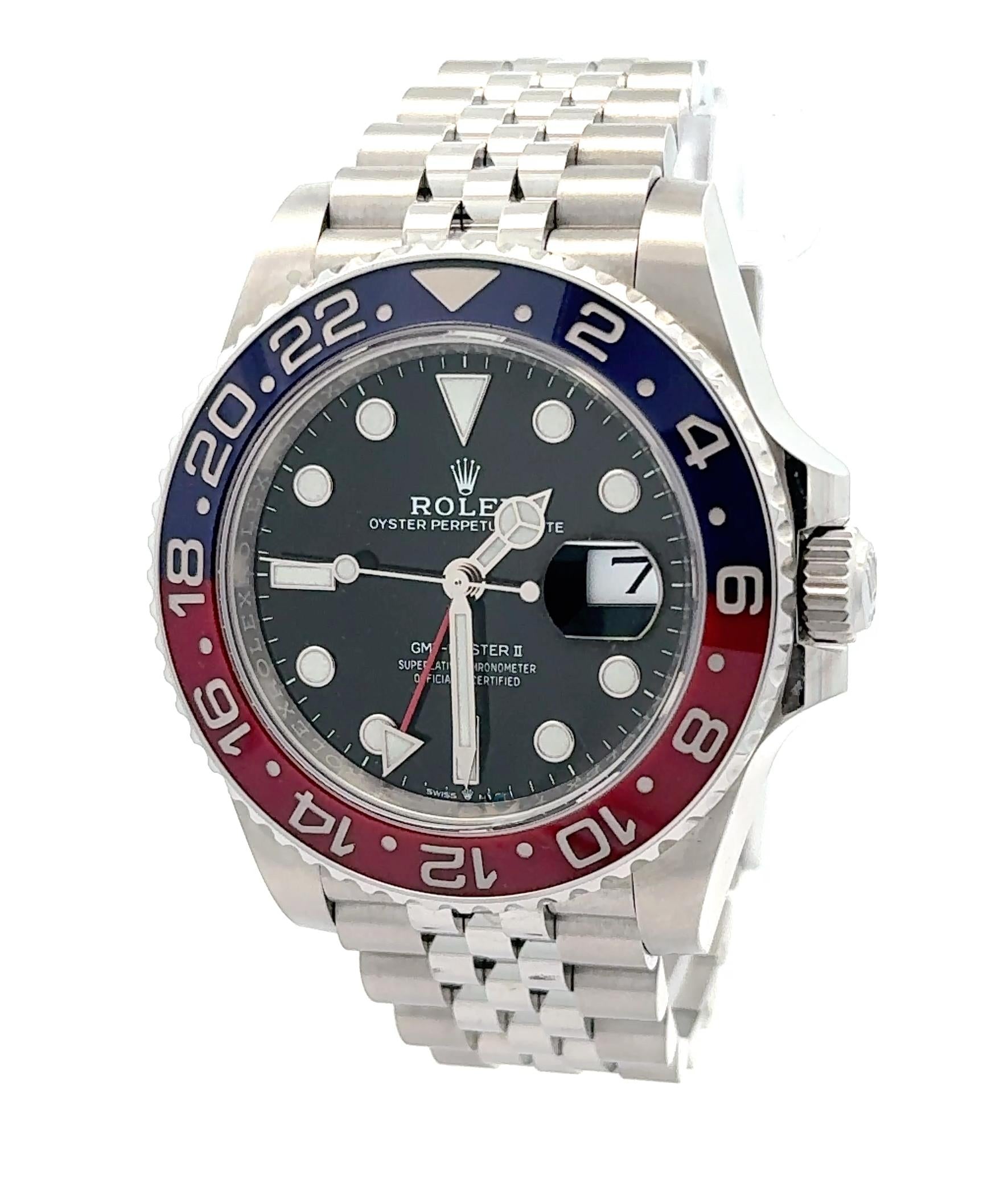 Rolex 2022 GMT-Master II 126710BLRO 40mm Jubilee Watch w/ Box and Papers