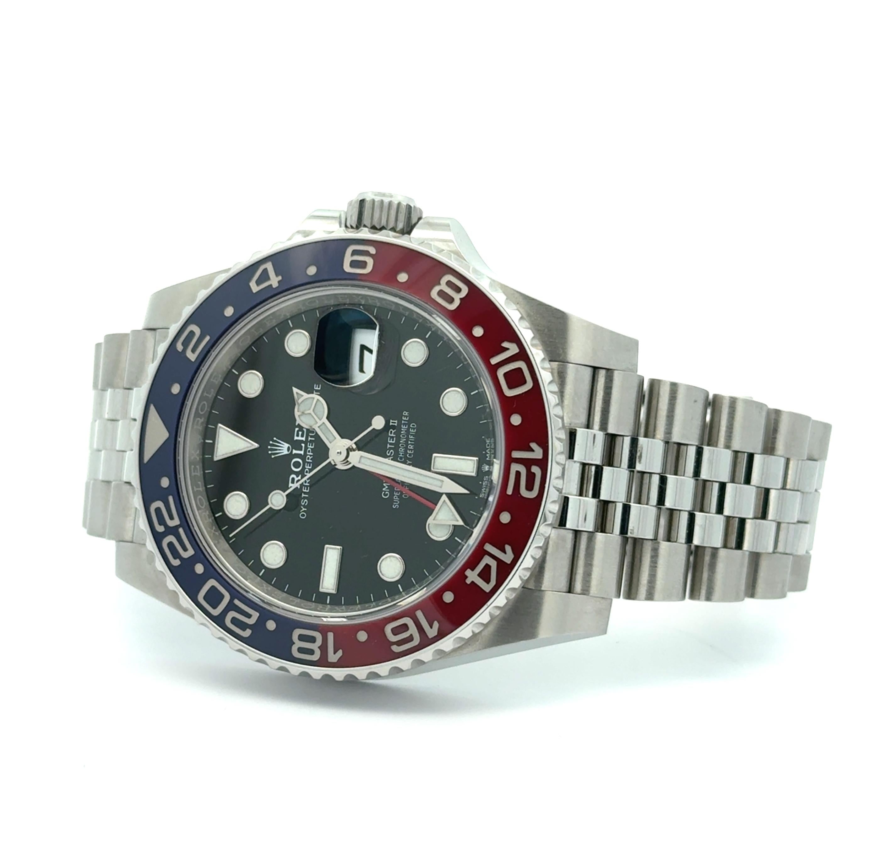 Rolex 2022 GMT-Master II 126710BLRO 40mm Jubilee Watch w/ Box and Papers