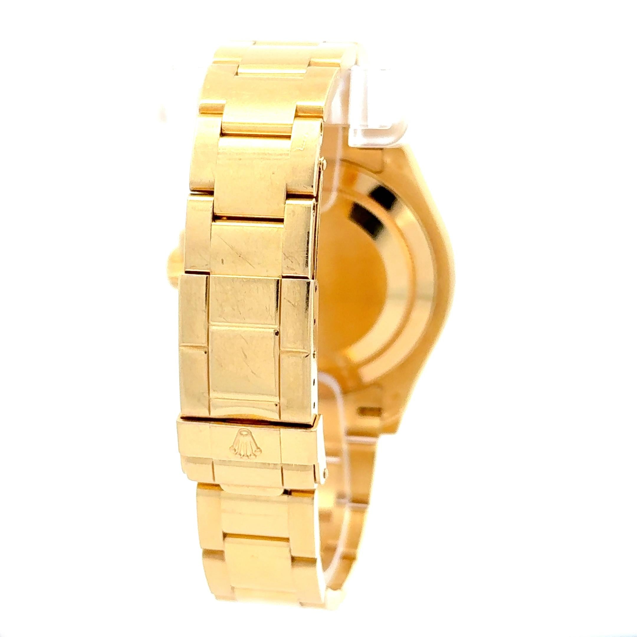 Rolex 2012 Yacht-Master 16628 Yellow Gold Champagne Dial Wrist Watch w/ Papers