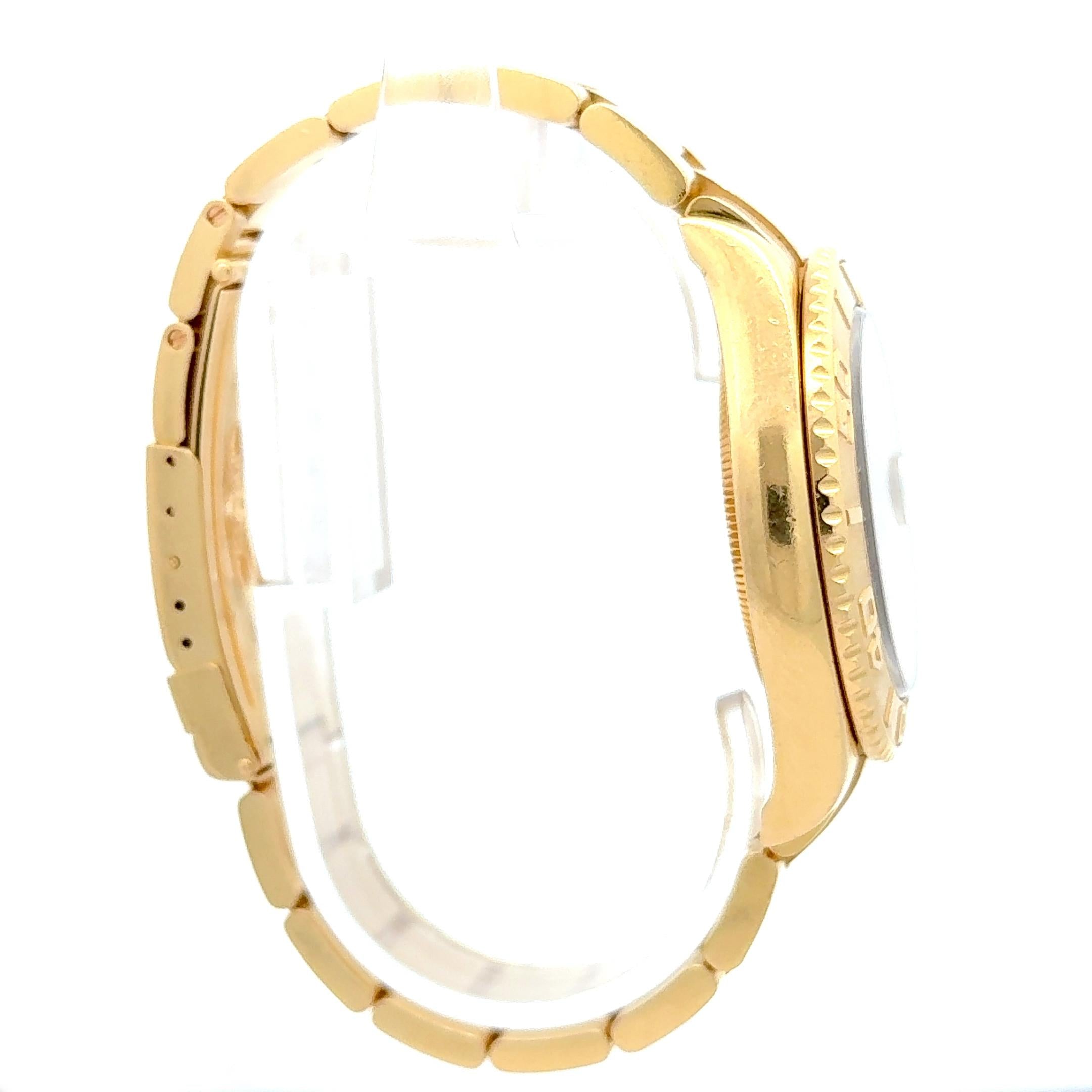 Rolex 2012 Yacht-Master 16628 Yellow Gold Champagne Dial Wrist Watch w/ Papers