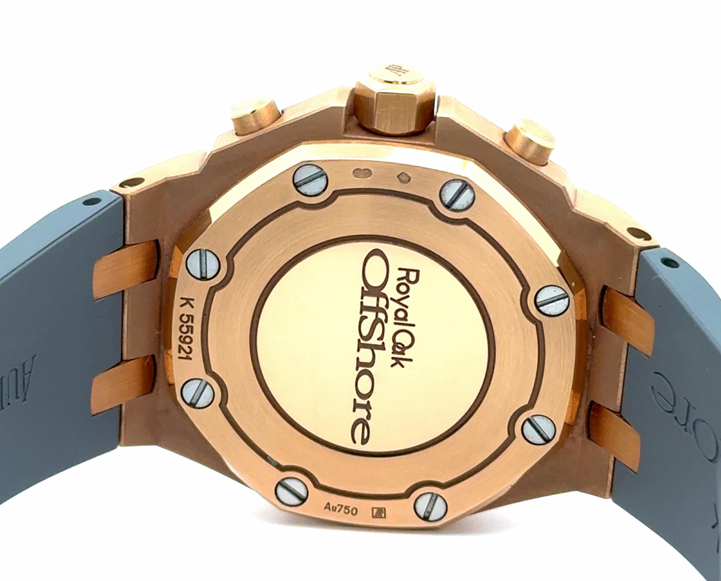 Audemars Piguet Royal Oak Offshore Ref 26231OR Diamond Bezel Rose Gold Watch