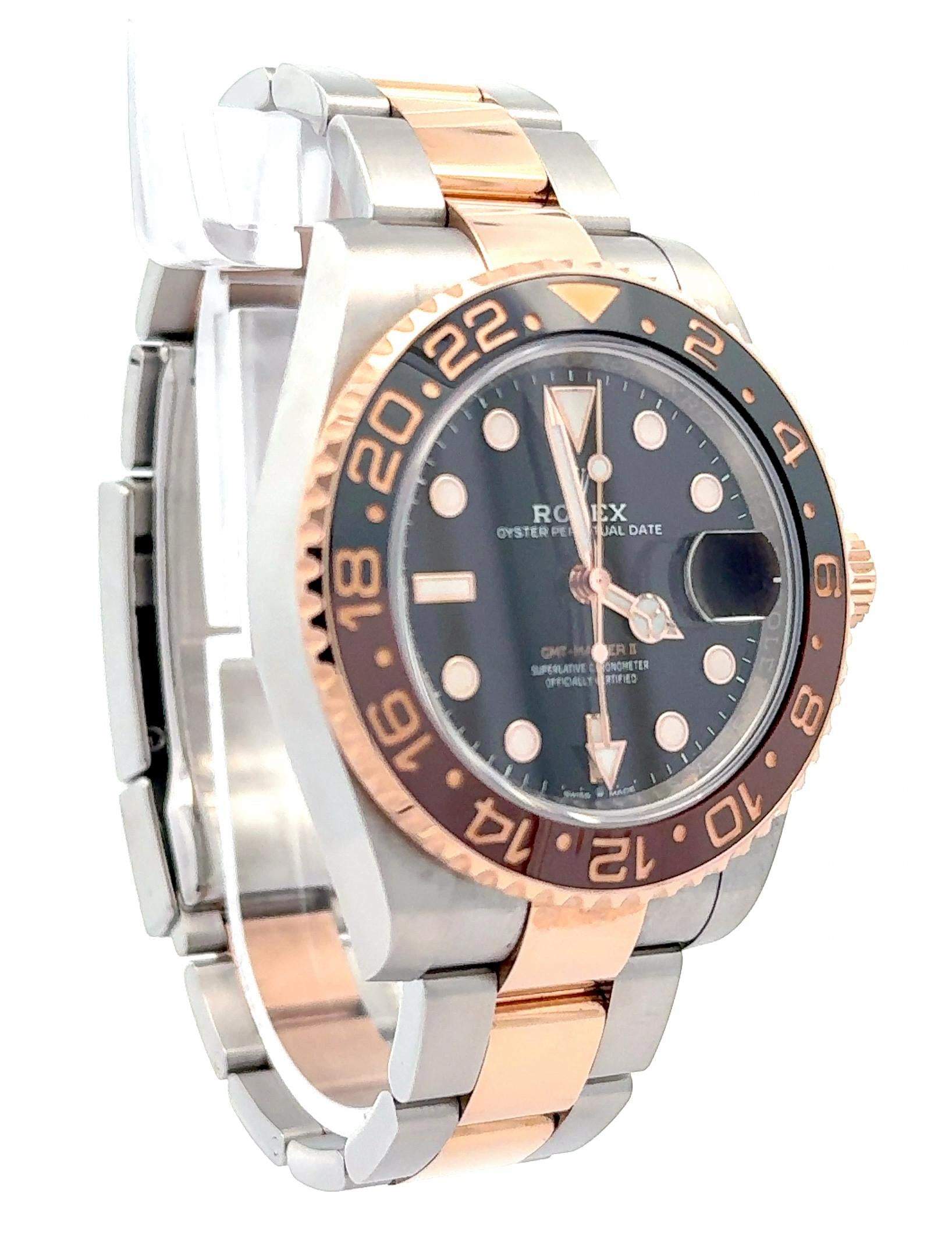 Rolex 2020 GMT Master II 126711CHNR 40mm Two-Tone "Root Beer" Oyster Watch