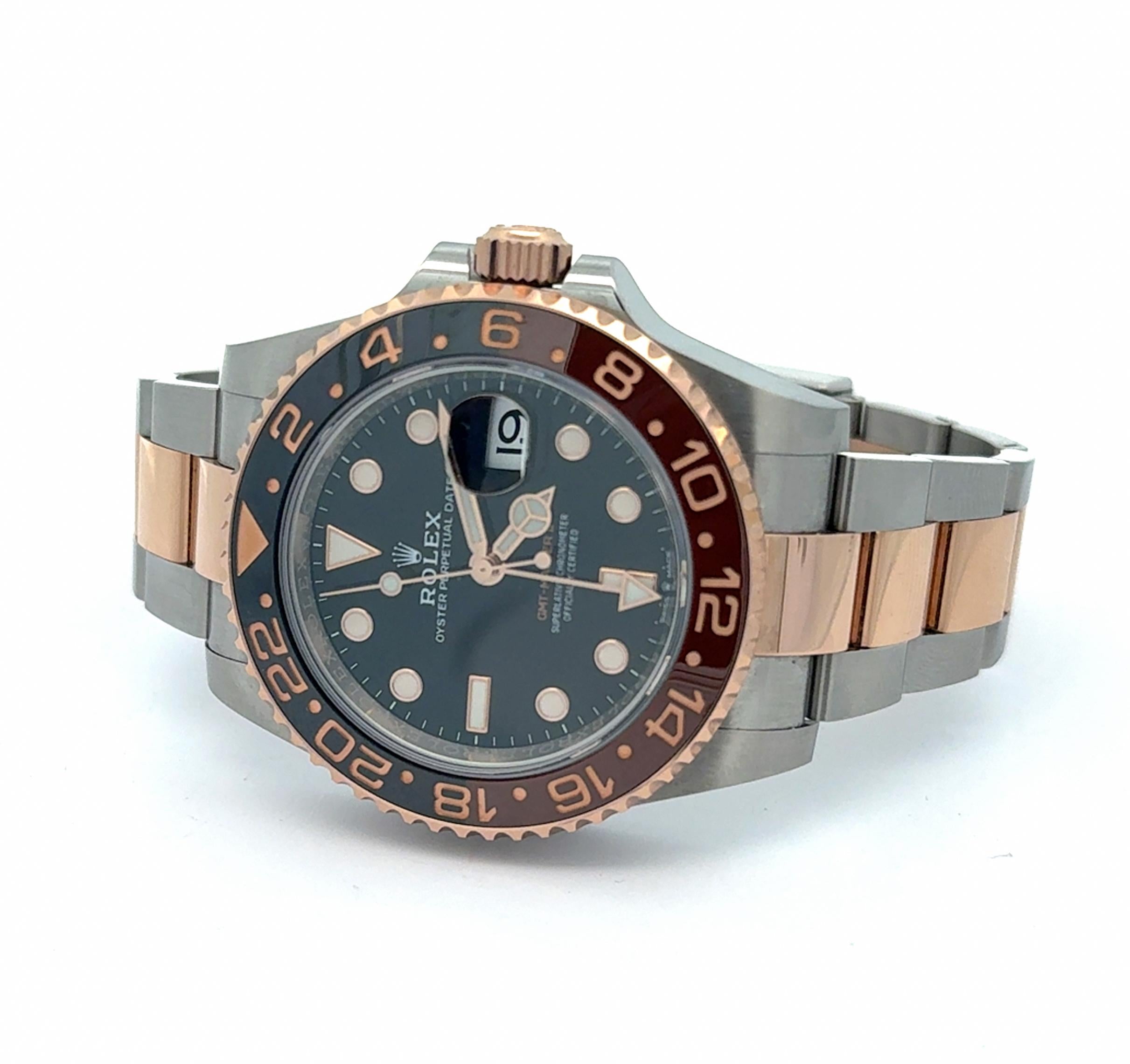 Rolex 2020 GMT Master II 126711CHNR 40mm Two-Tone "Root Beer" Oyster Watch