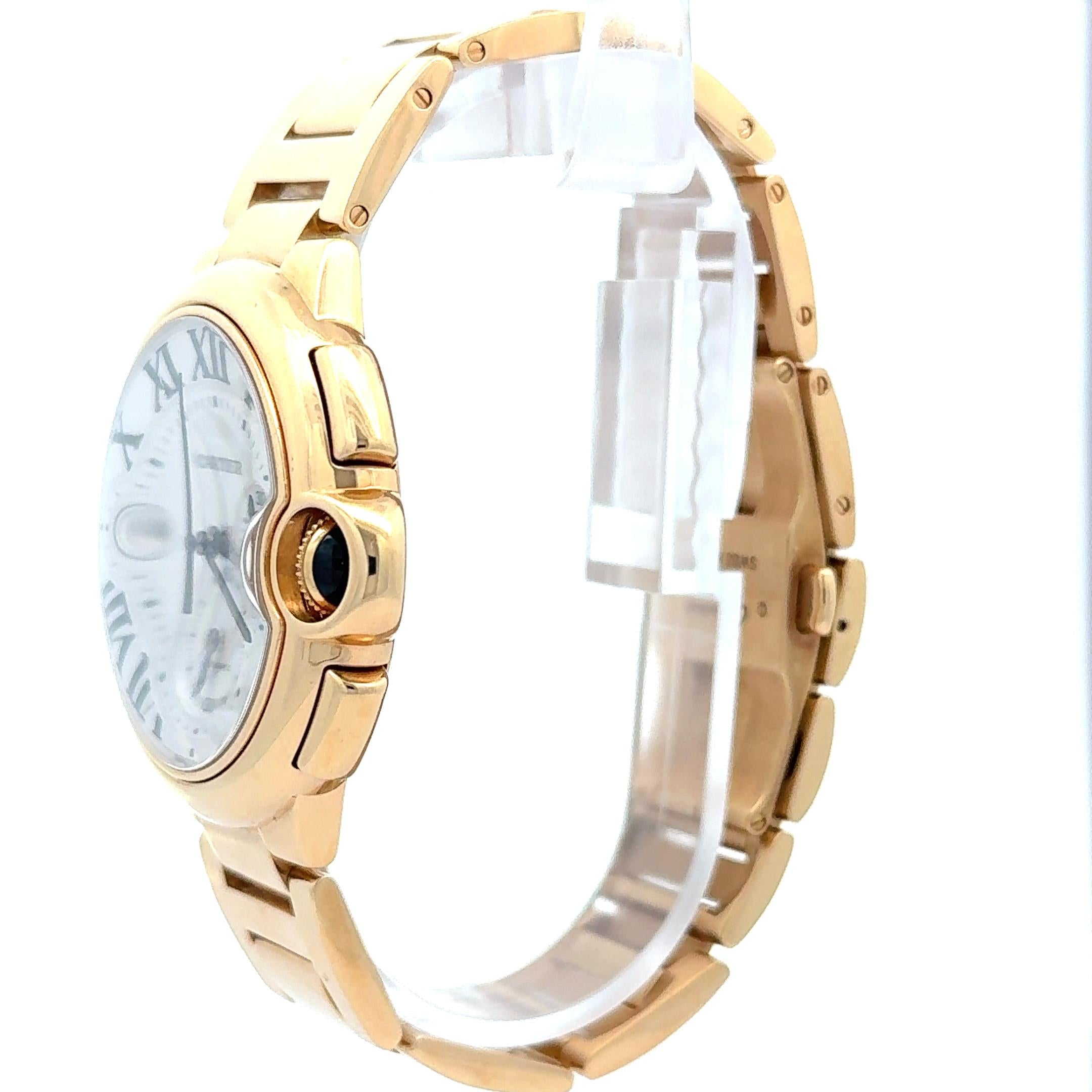 Cartier Ballon Bleu W6920008 Chronograph 18k Yellow Gold Watch w/ Box