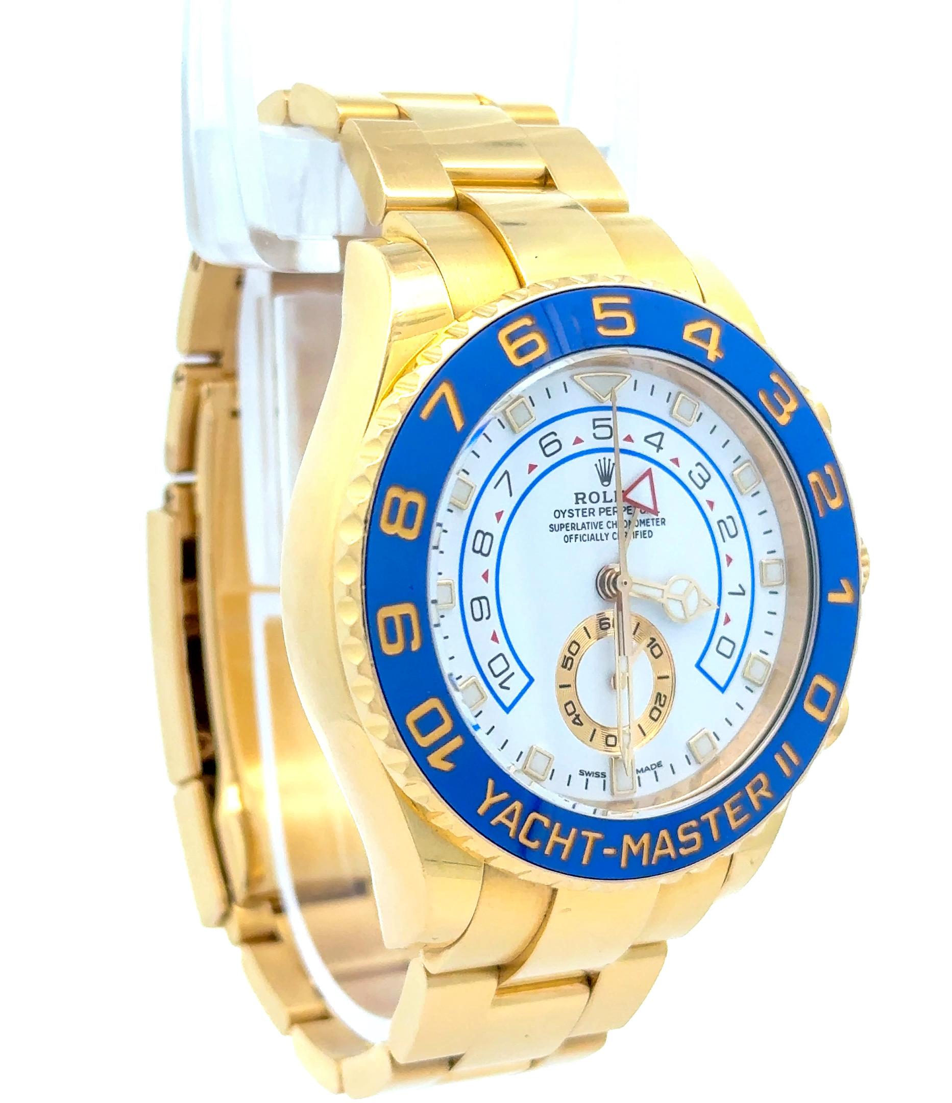 Rolex 2017 Yacht Master II - 116688 Yellow Gold 44mm Watch w/ Box and Papers