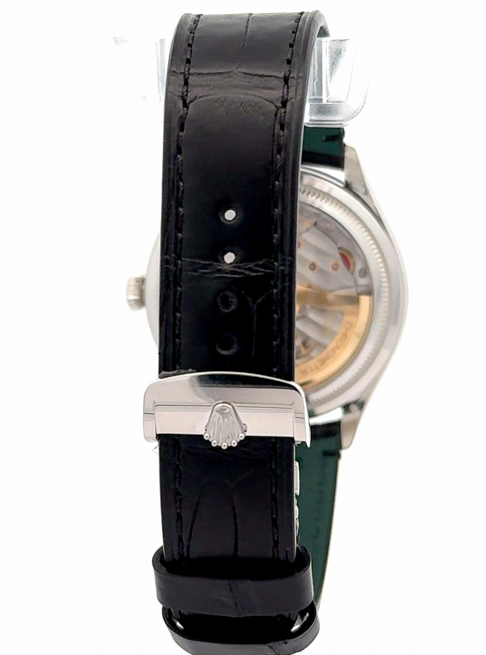 Rolex 2025 1908 Ref: 52506 39mm Platinum Ice Blue Dial Watch w/ FULL SET