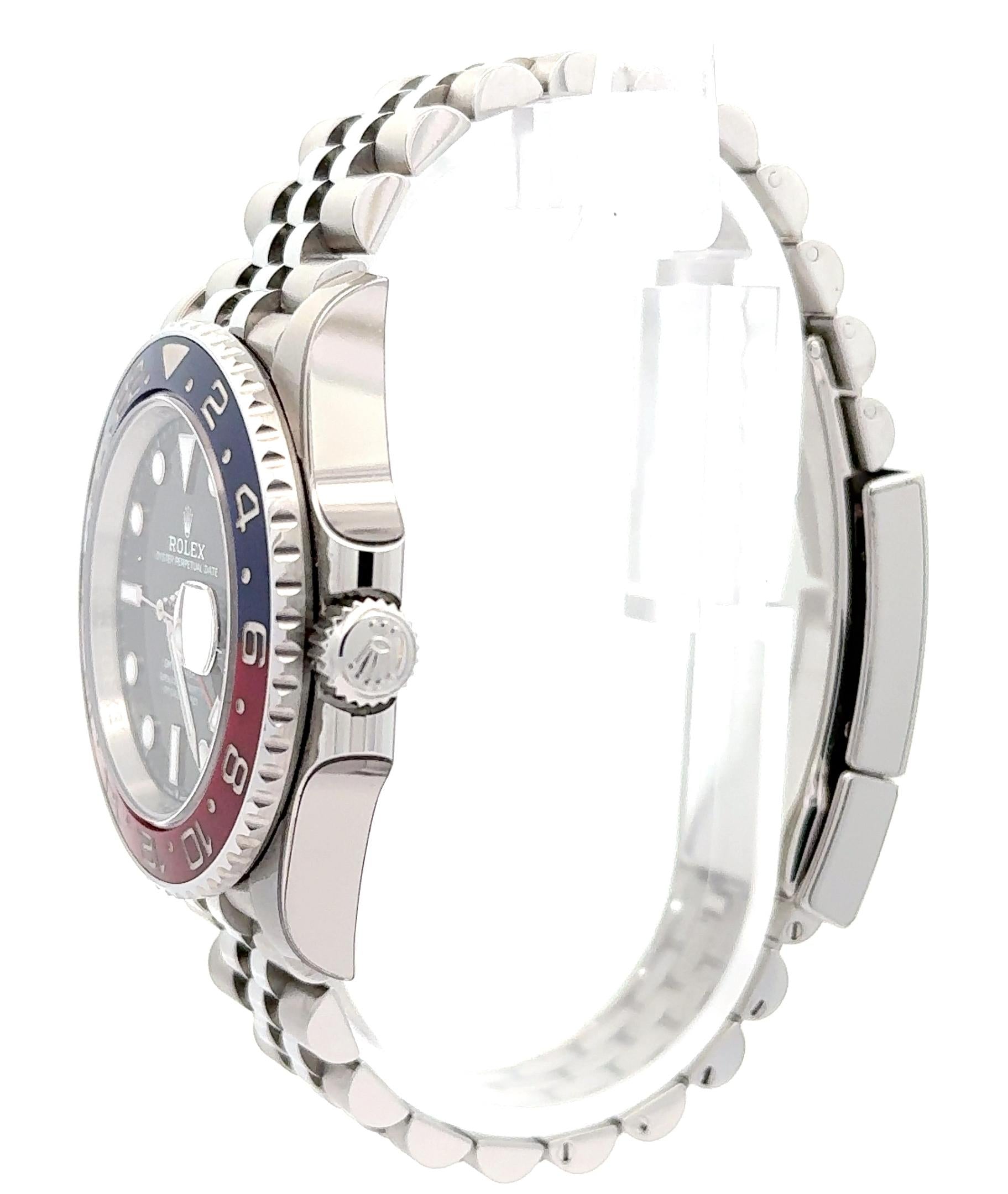 Rolex 2022 GMT-Master II 126710BLRO Stainless Jubilee Watch w/ Box and Papers