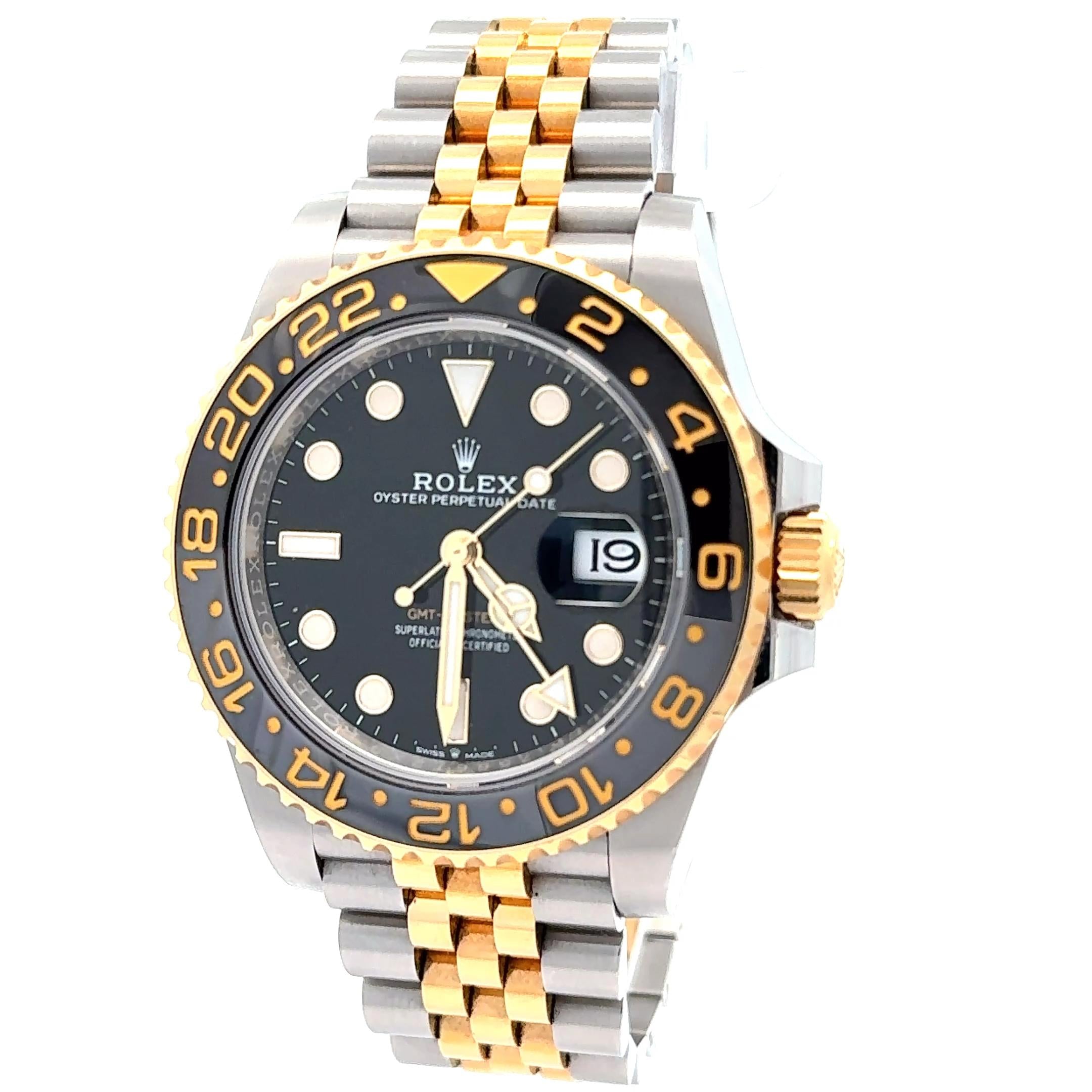 Rolex 2023 GMT-Master II 126713GRNR Two-Tone Wrist Watch w/ Box and Papers