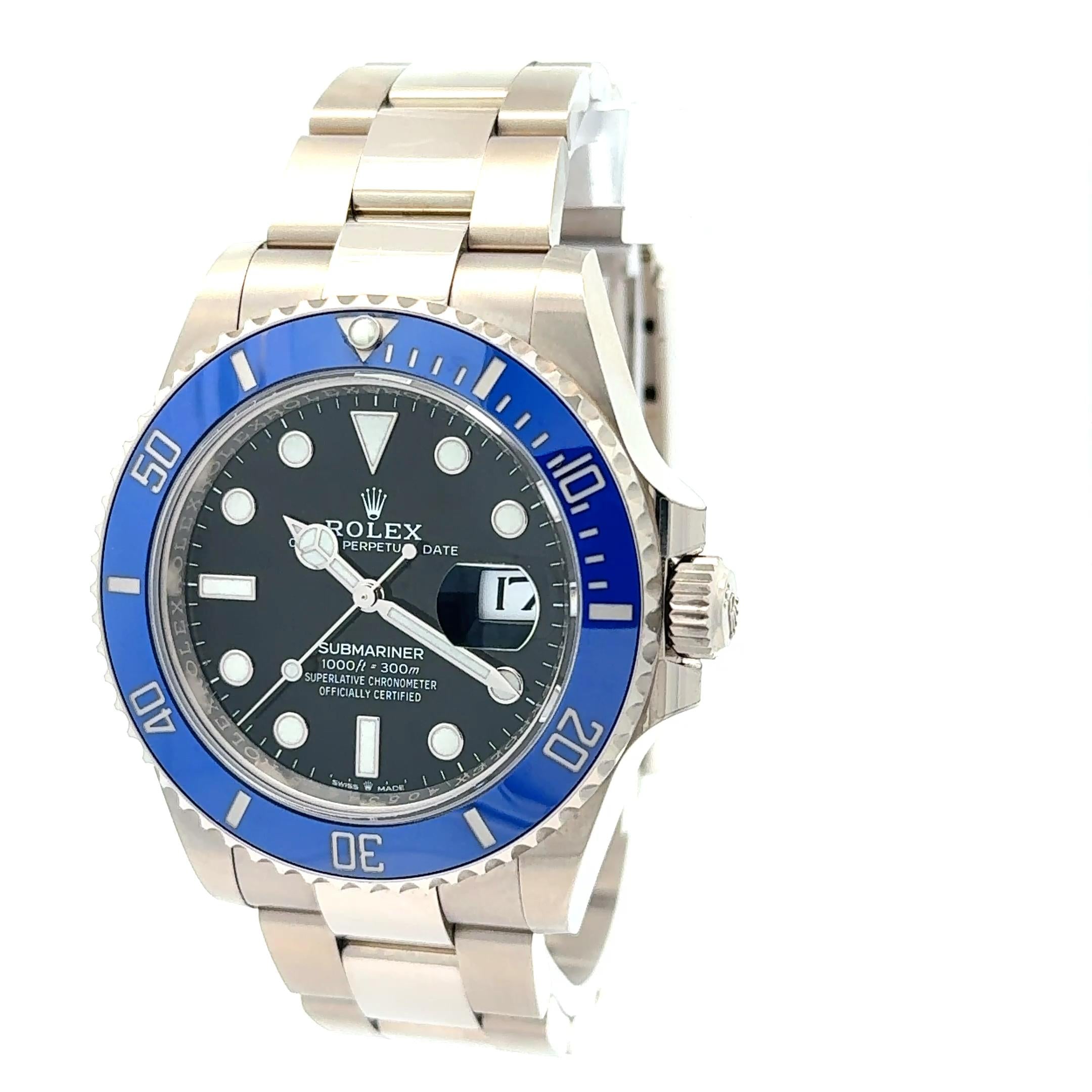 Rolex 2023 Submariner Date 126619LB White Gold Watch w/ Box and Papers