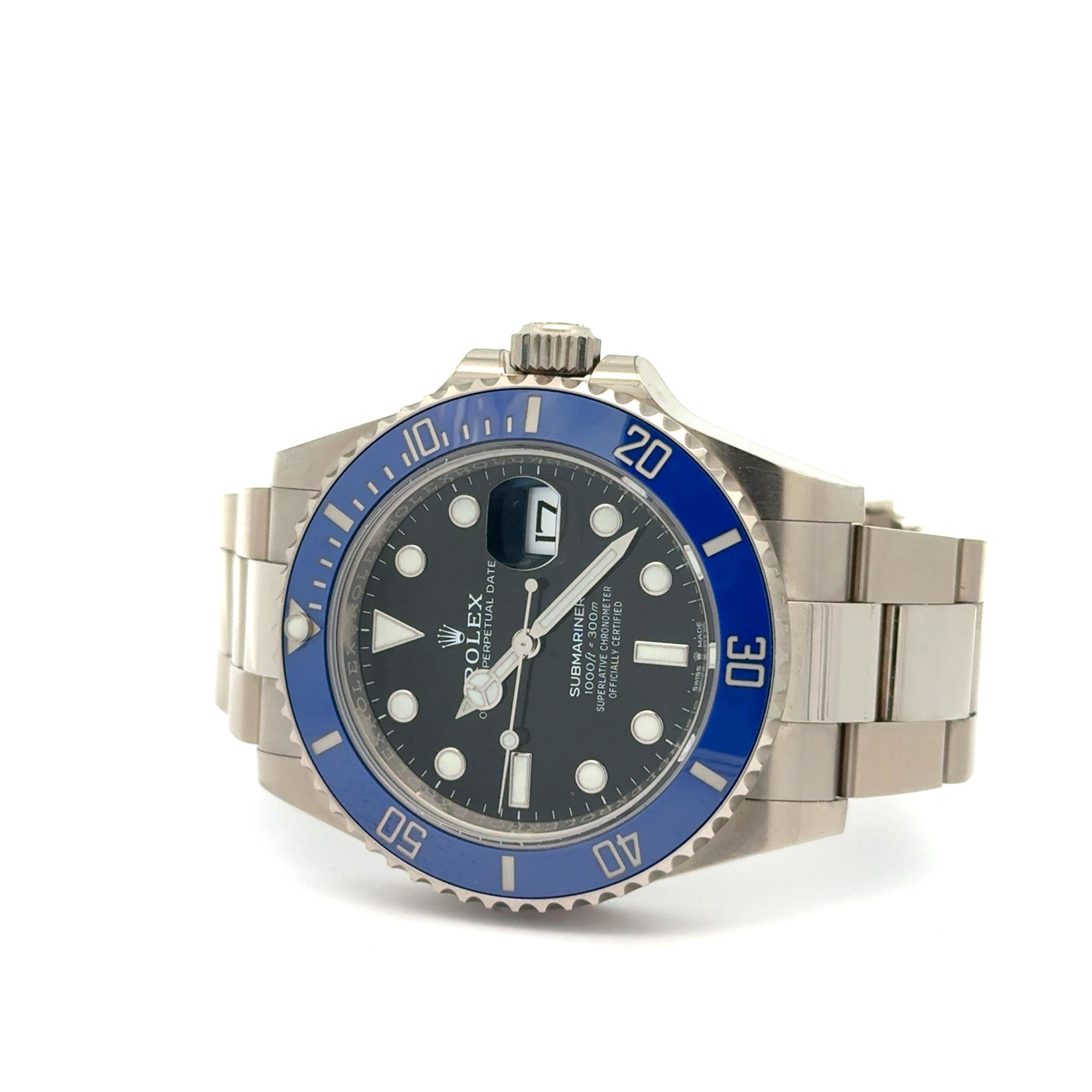 Rolex 2023 Submariner Date 126619LB White Gold Watch w/ Box and Papers