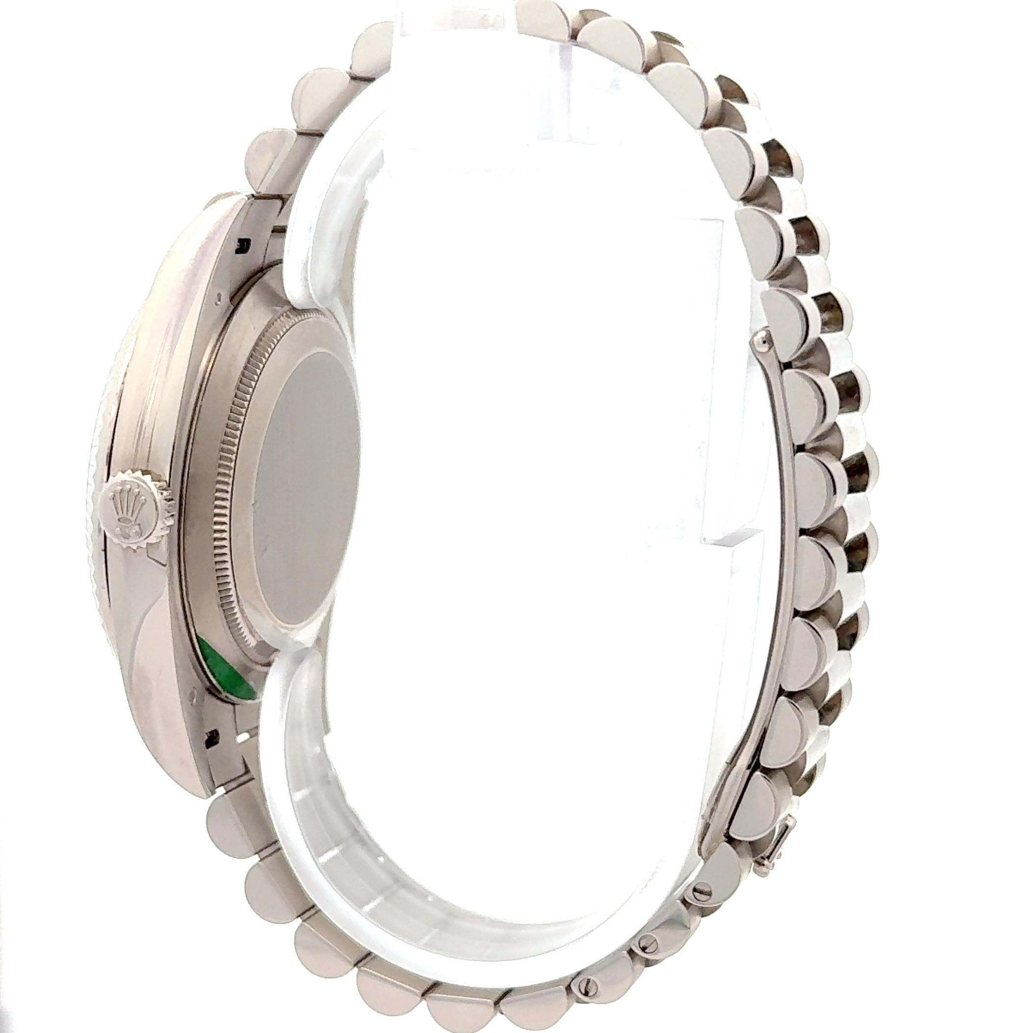 Rolex 2024 Day Date 228239 White Gold 40mm Blue Dial Watch w/ Box and Papers