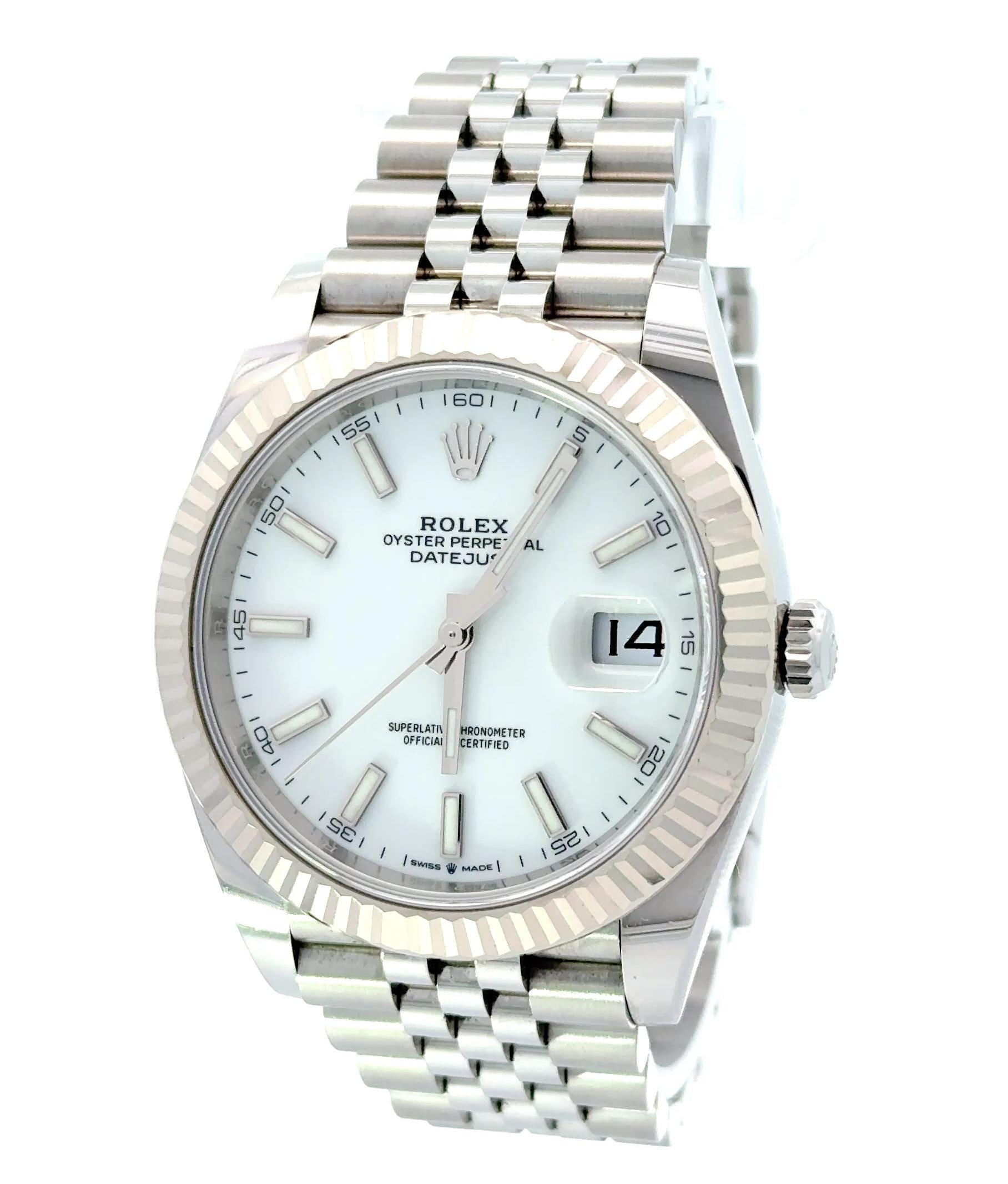 Rolex 2022 Datejust 126334 Stainless 41mm Jubilee Watch w/ Box and Papers