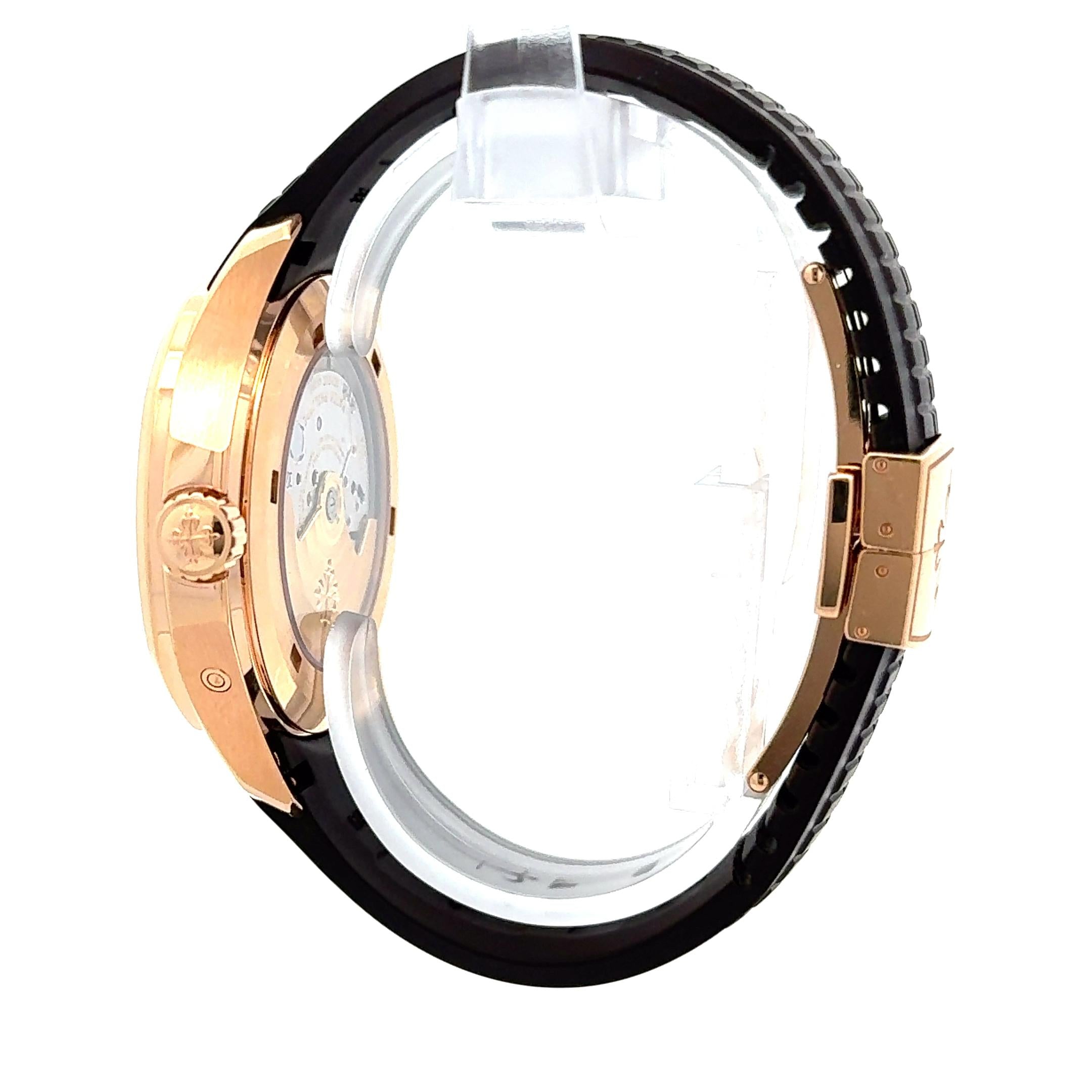 Patek Philippe 2019 Aquanaut 5164R-001 Travel Time 18k Watch w/ Box and Papers