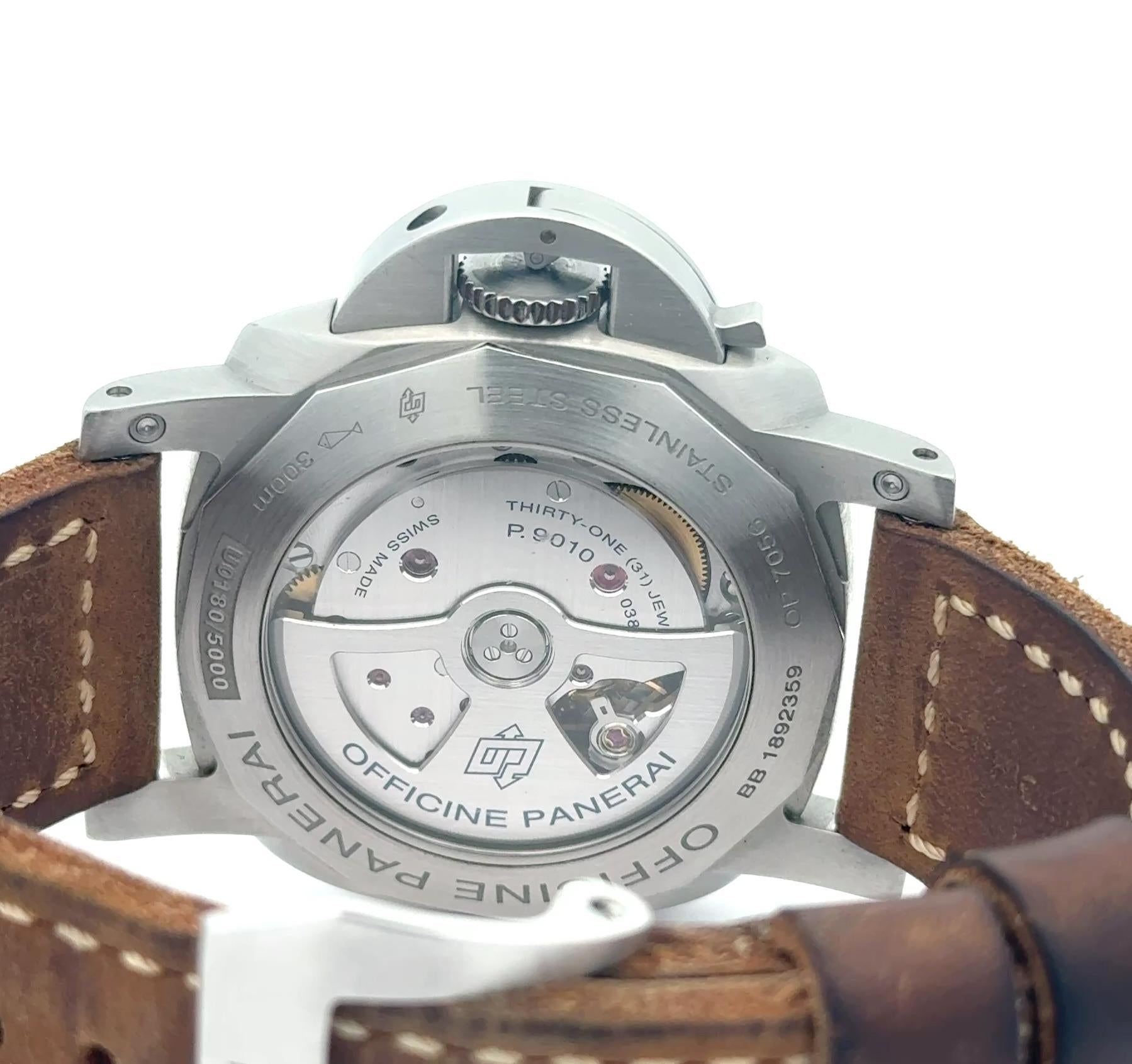2018 Panerai OP7561313 Luminor Marina Stainless Watch w/ Box andCard