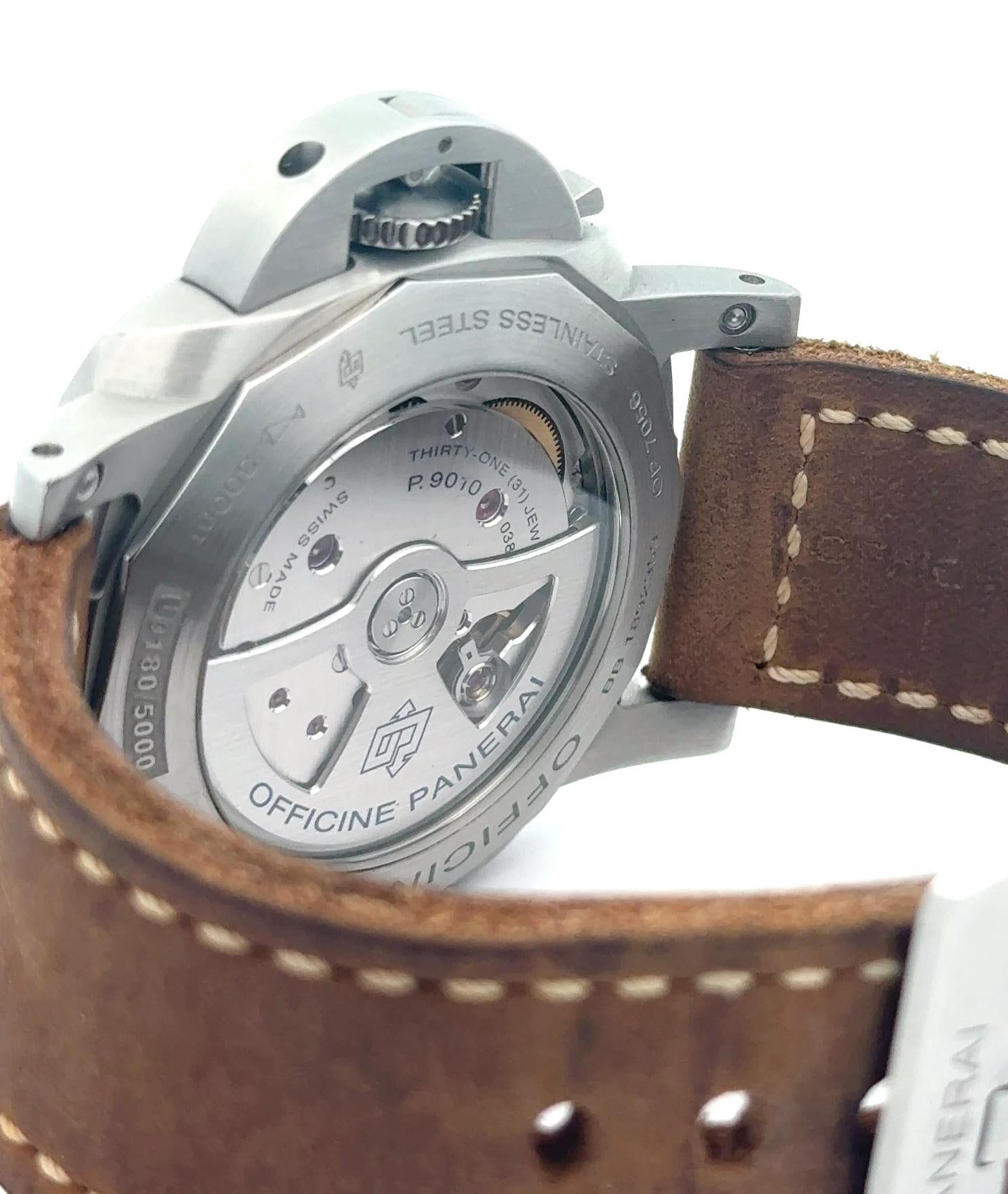 2018 Panerai OP7561313 Luminor Marina Stainless Watch w/ Box andCard