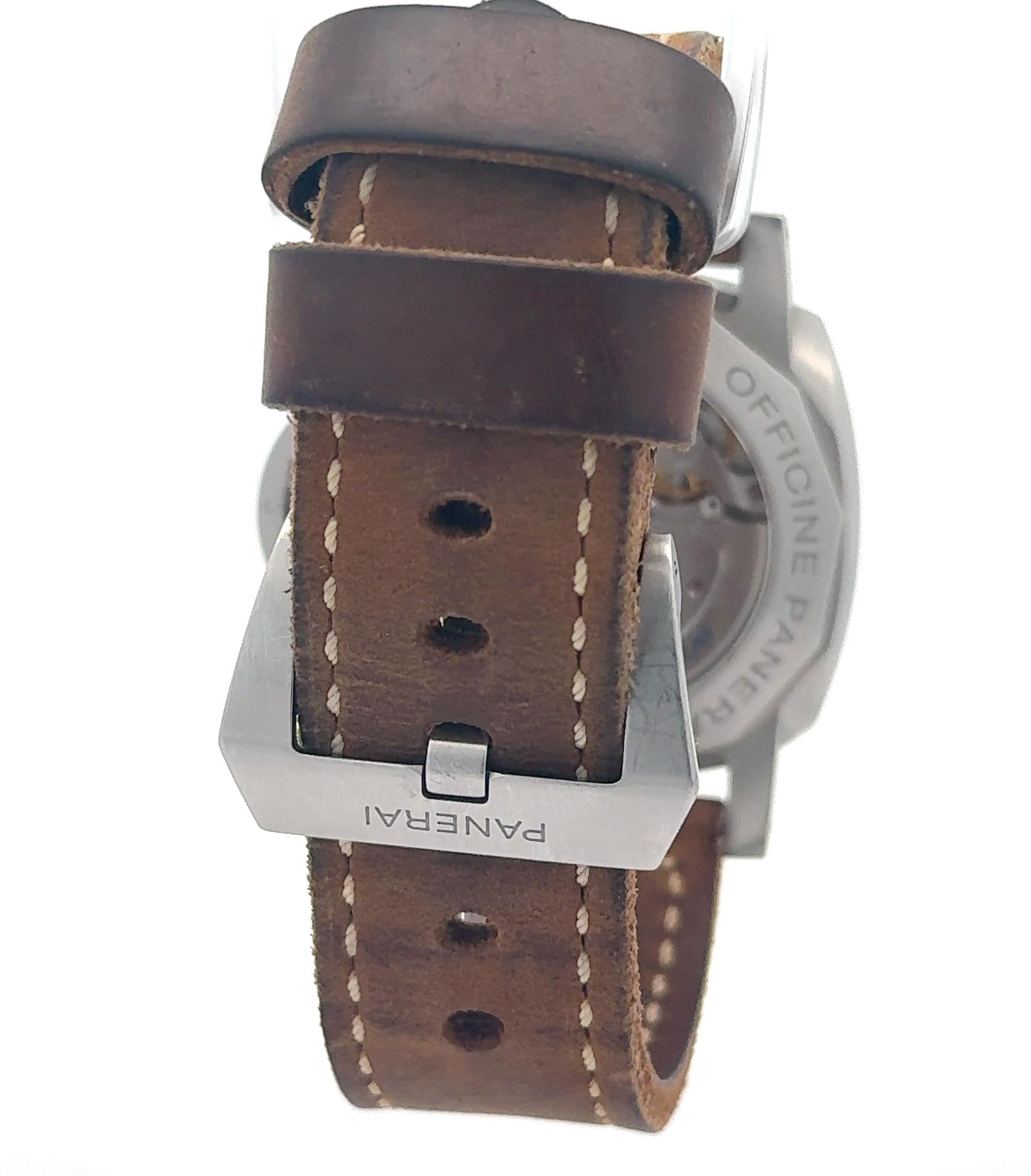 2018 Panerai OP7561313 Luminor Marina Stainless Watch w/ Box andCard